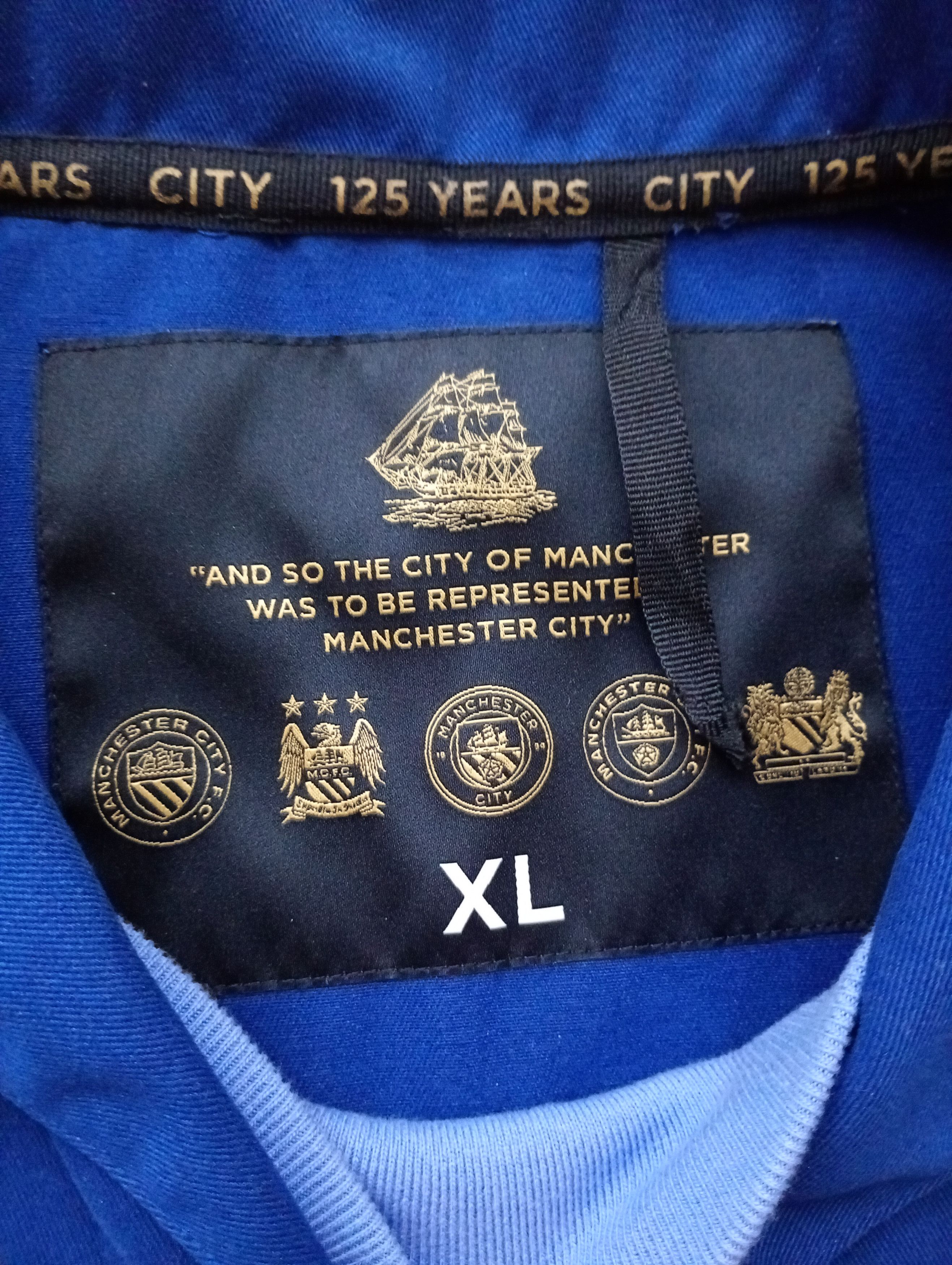 Vintage Manchester City FC 125th Anniversary Jacket Size US XL / EU 56 / 4 - 8 Thumbnail