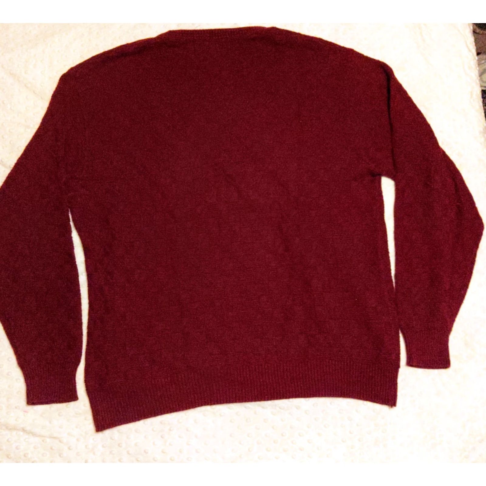 Vintage Shenandoah Sweater Men XLT Burgundy Cotton Knit Crew Neck Vintage US Made Size US XL / EU 56 / 4 - 6 Thumbnail