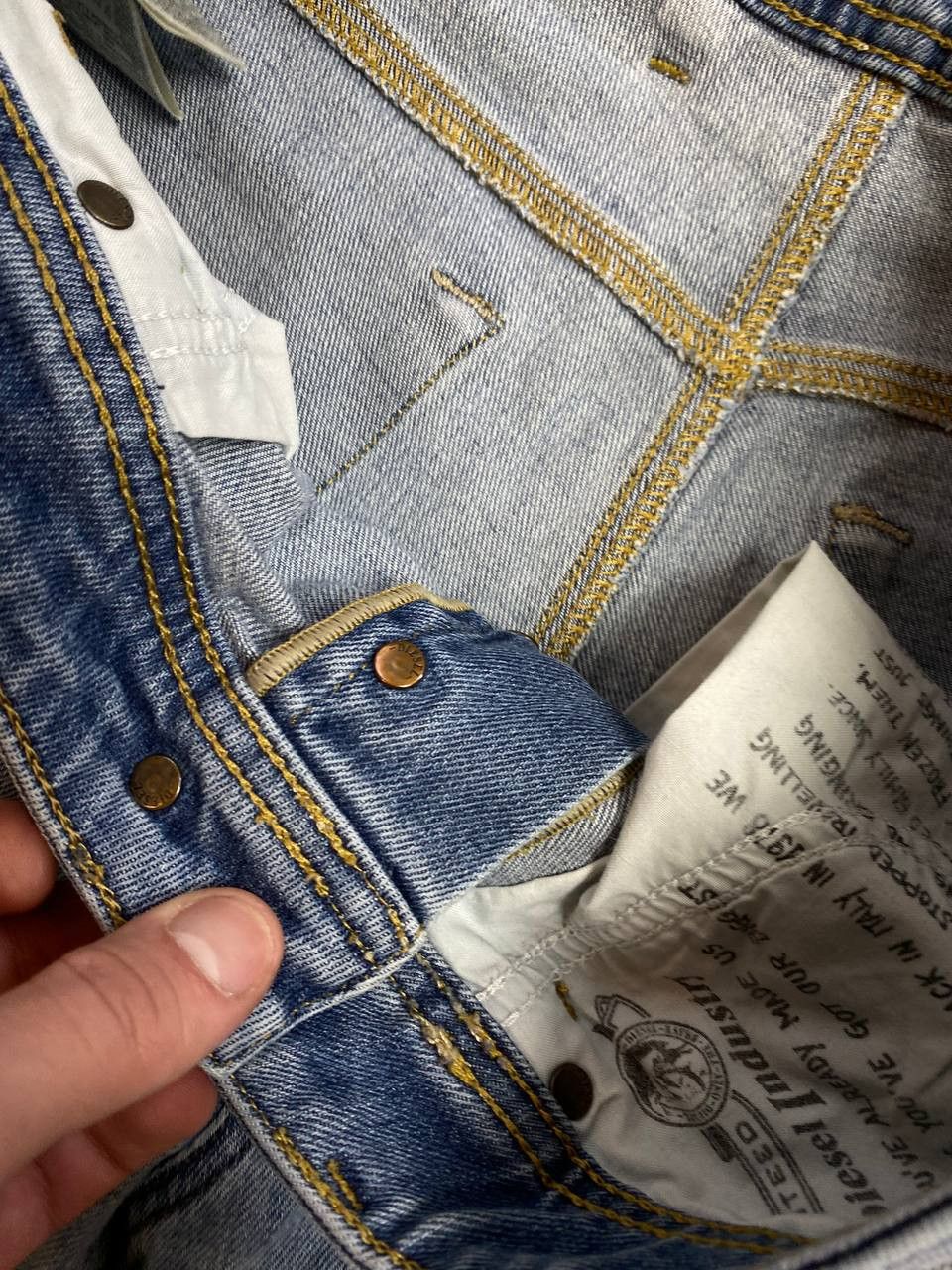 Diesel × Vintage Vintage Diesel WAYKEE Baggy Denim Jeans Pants Avant Garde Size US 32 / EU 48 - 17 Thumbnail