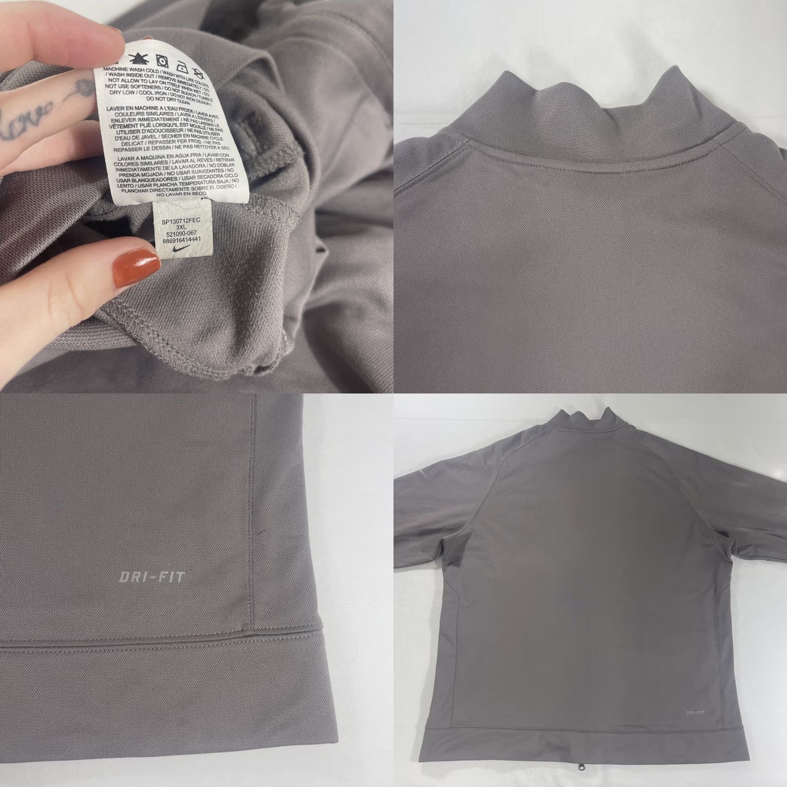 Nike Nike LeBron James Diamond Collection Track Jacket Full Zip 3XL Gray Mens Size US XXL / EU 58 / 5 - 11 Thumbnail