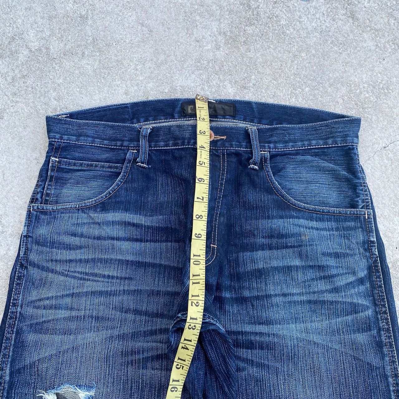 If Six Was Nine Vintage Back Number Black Label Distressed Denim Size US 32 / EU 48 - 5 Thumbnail