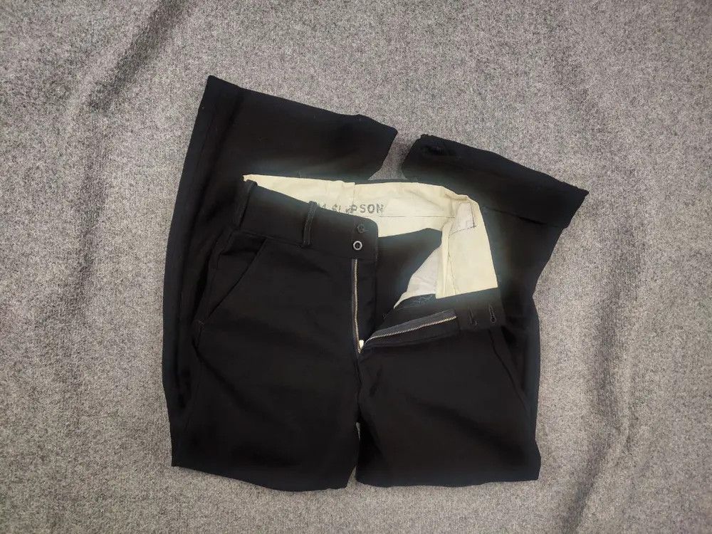 Vintage Vintage 60s Trouser Serge Fly Front Army Wool Military Pants Size US 30 / EU 46 - 1 Thumbnail