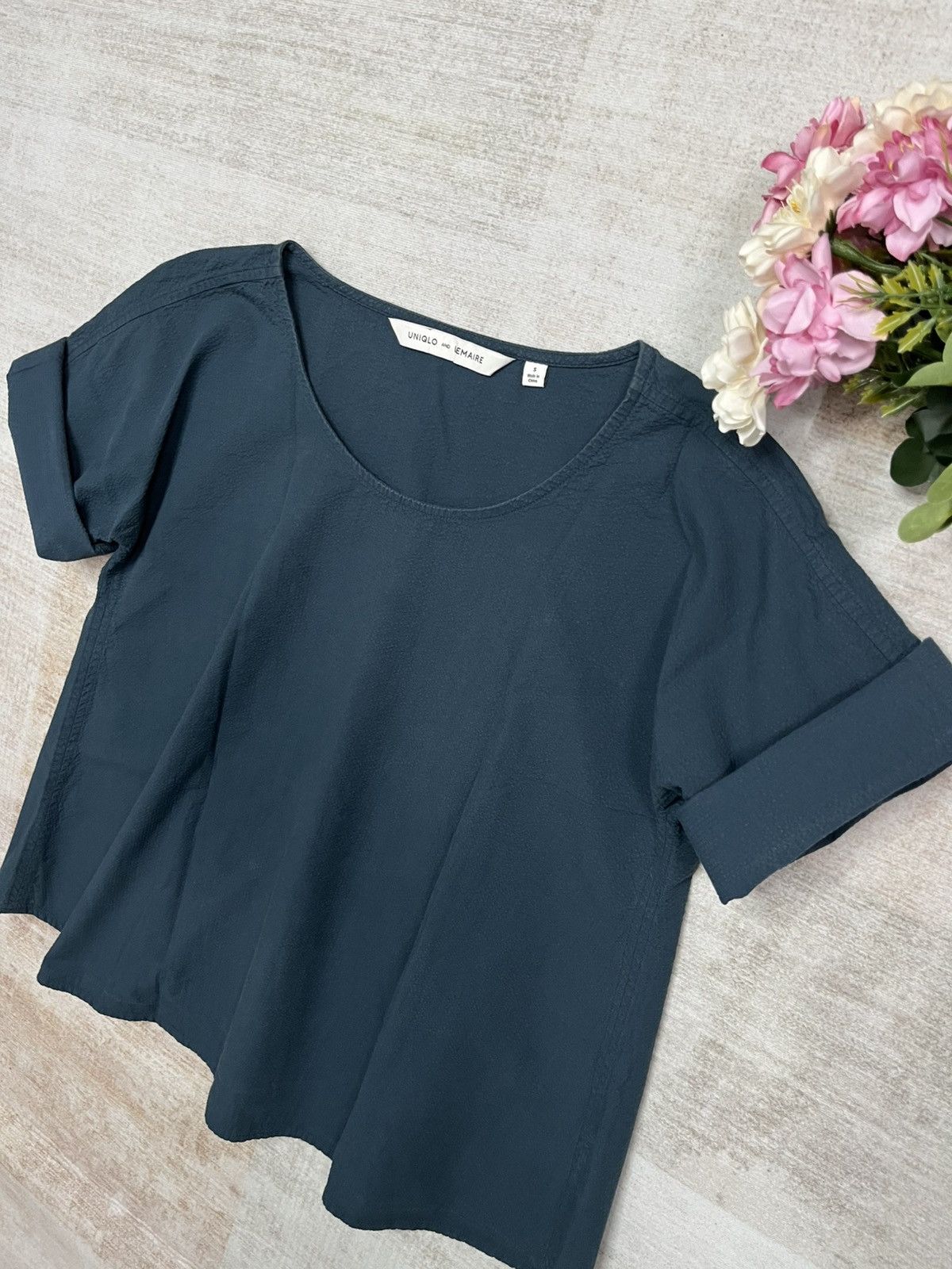 Lemaire × Uniqlo Uniqlo and Lemaire Seersucker Boxy Blouse Size M / US 6-8 / IT 42-44 - 3 Thumbnail