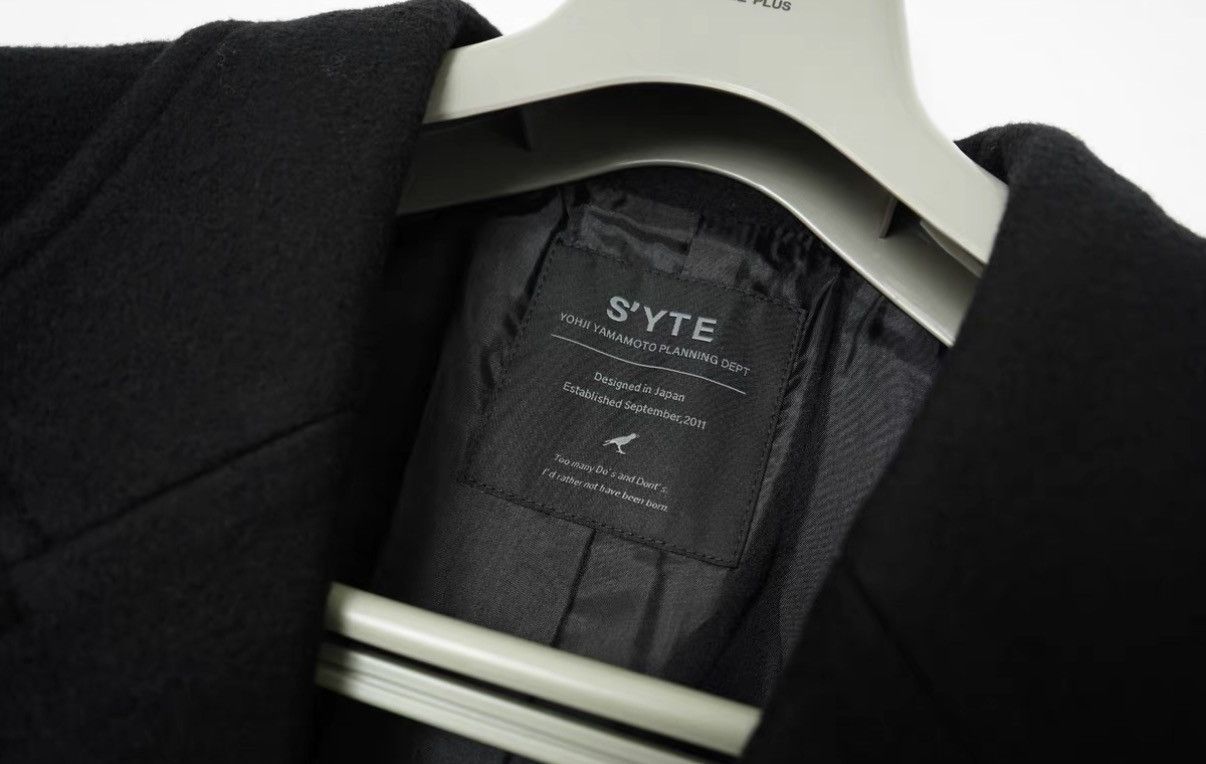 Yohji Yamamoto Yohji Yamamoto SYTE Silhouette Mid-length Wool Blend Coat Size US L / EU 52-54 / 3 - 6 Thumbnail