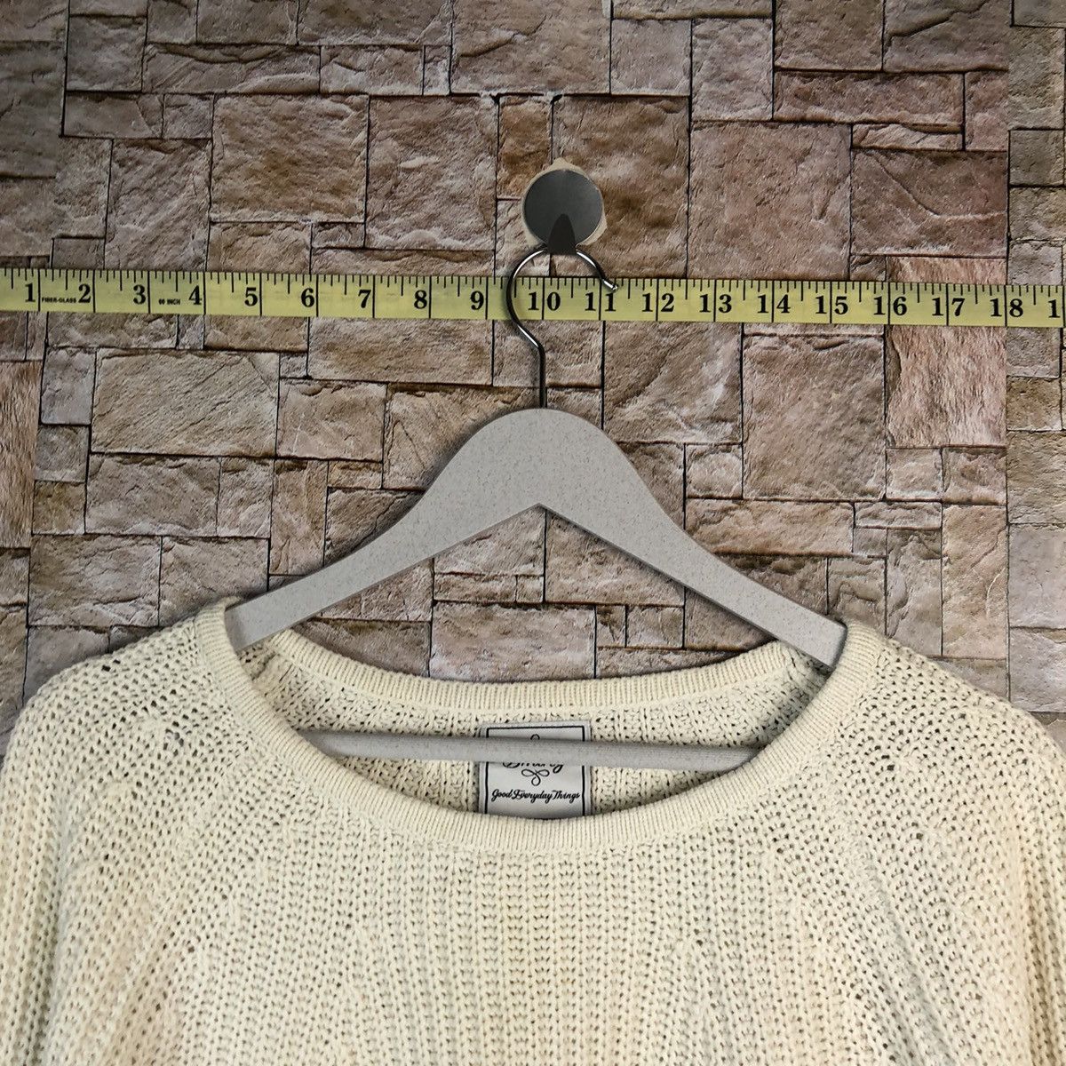 Beams Plus × Homespun Knitwear × Japanese Brand D Ming Beams White Knitwear #A1084 Size US M / EU 48-50 / 2 - 4 Thumbnail