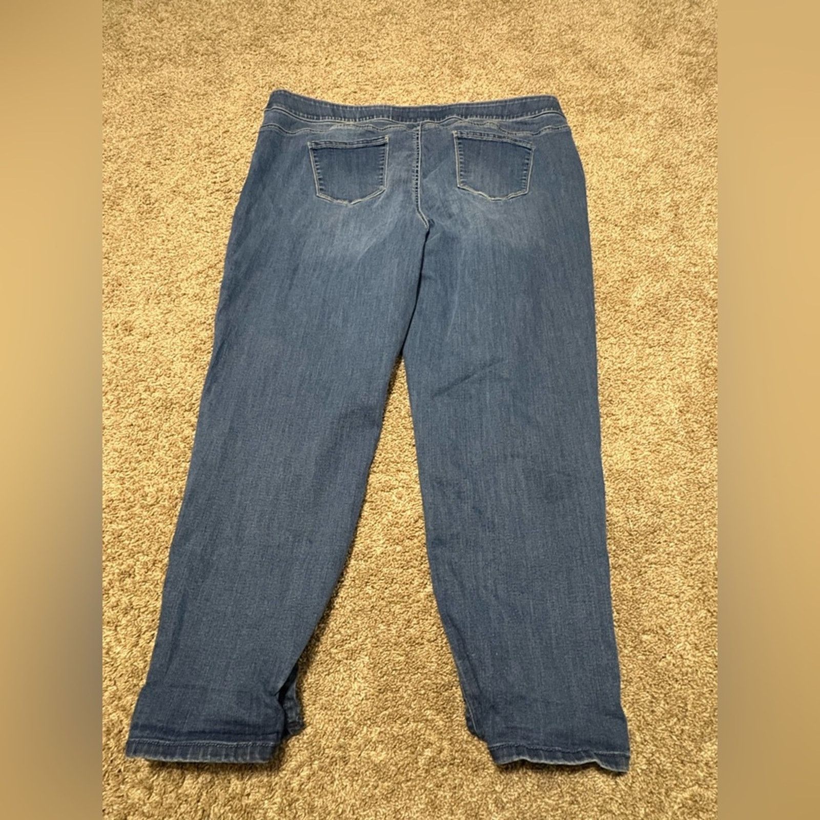 Croft & Barrow (Croft & Barrow) Kohl Elastic Waistband Jeans: Size 22W Size 30" / US 8 / IT 44 - 2 Thumbnail