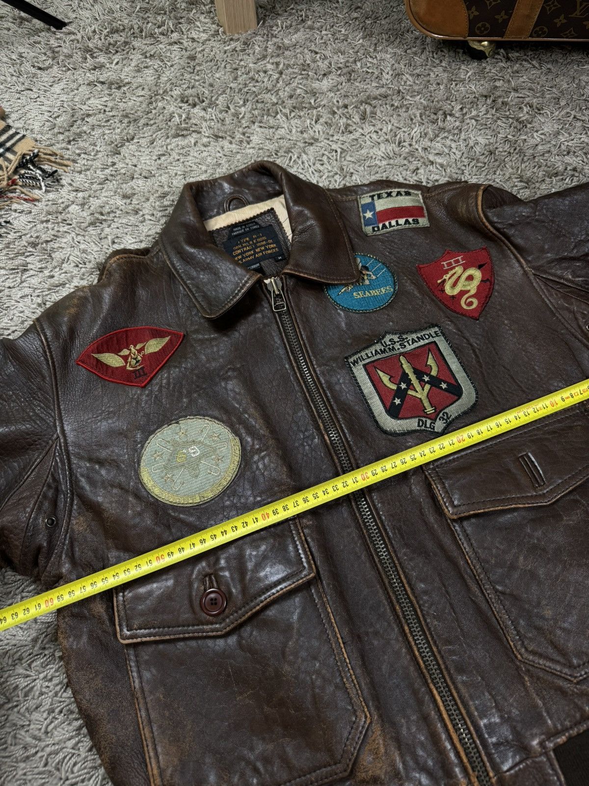 Vintage leather jacket Avirex G-1 Top Gun 90s original item - www
