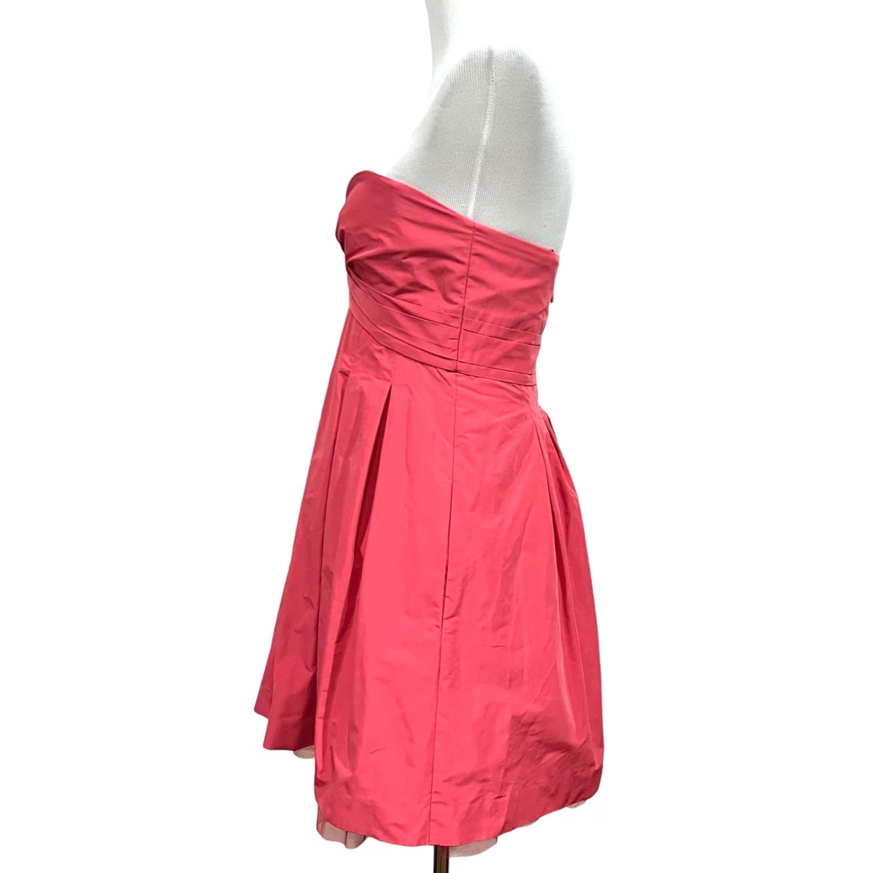 Bcbgmaxazria BCBGMAXAZRIA Dress Pink Coral Strapless Sweetheart Formal Pockets Party Size 4 Women Short Size S / US 4 / IT 40 - 4 Thumbnail