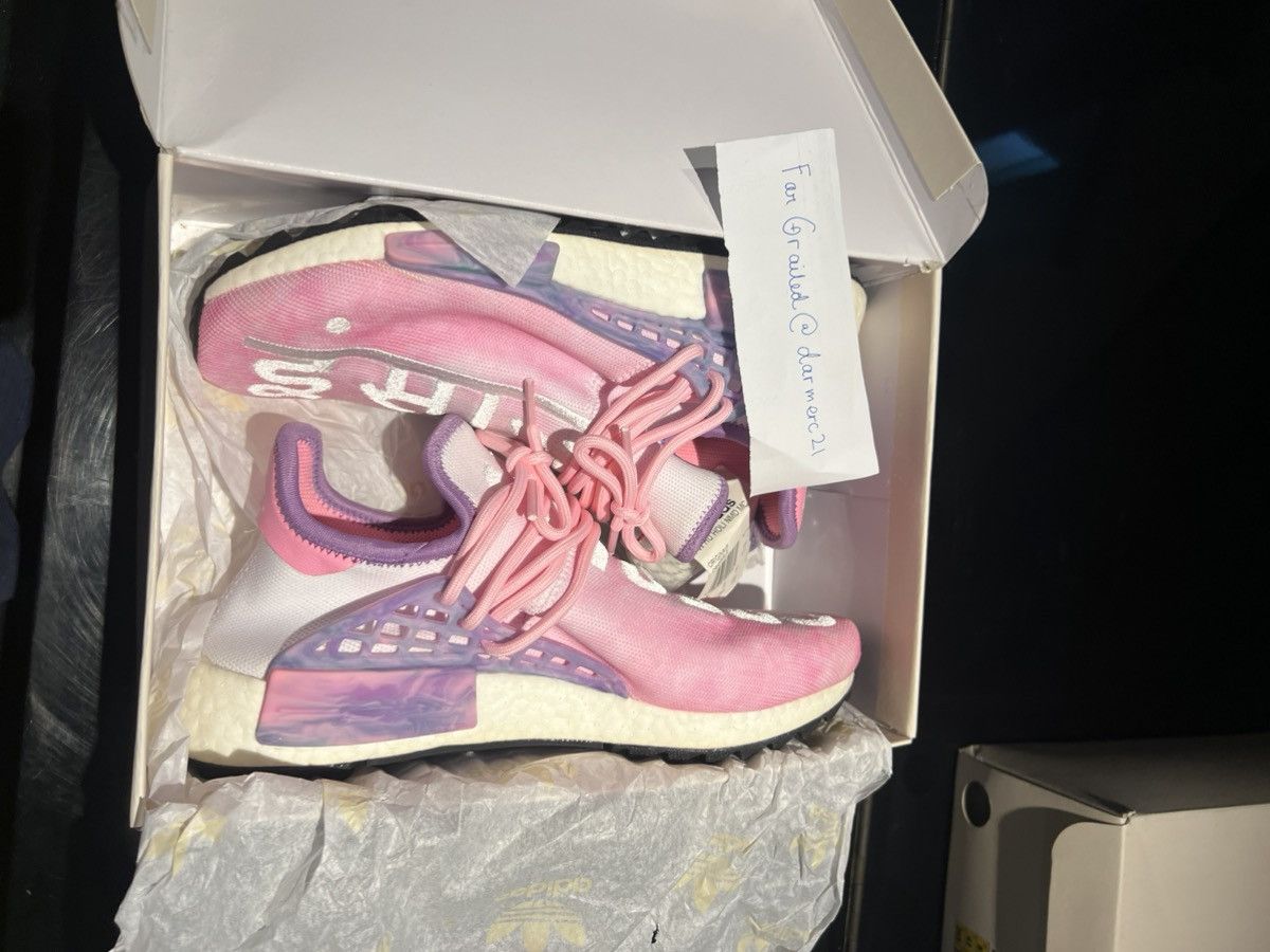 Adidas × Pharrell Adidas Human Race Pharrell Holi (Pink Glow) Size US 8.5 / EU 41-42 - 2 Thumbnail