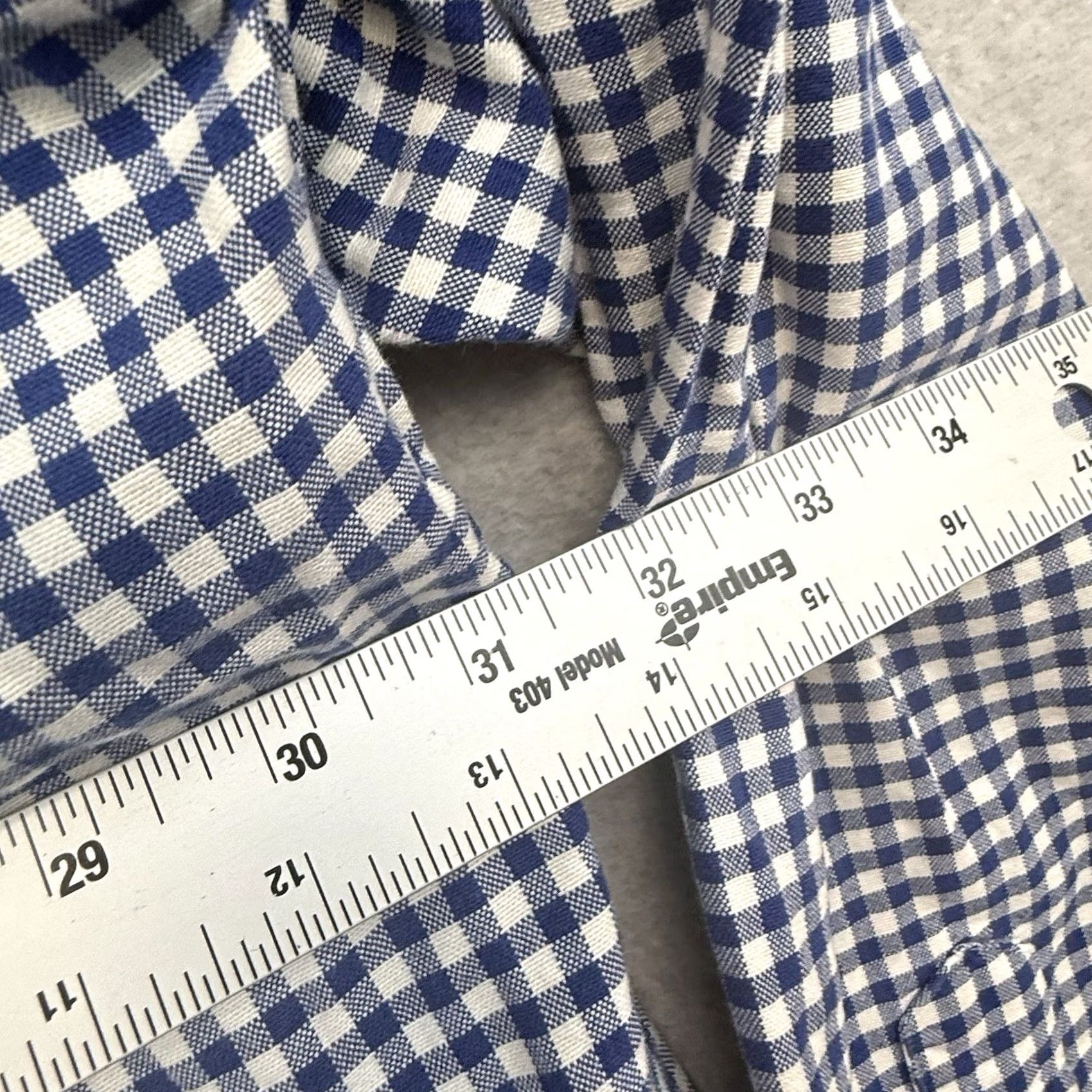 Polo Ralph Lauren Polo Ralph Lauren Mens 3XLT Blue White Gingham Check Button Shirt Flesh Pony Shirt Size US XXL / EU 58 / 5 - 5 Thumbnail