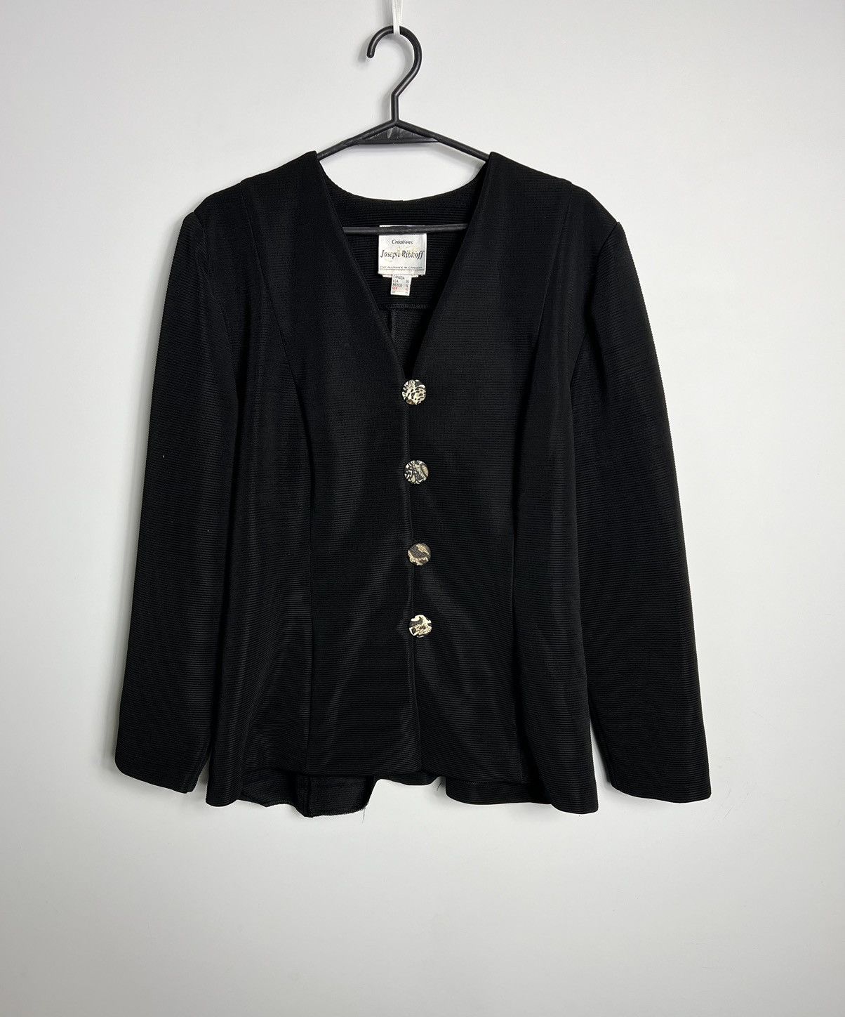 Joseph Ribkoff Blazer Joseph Ribkoff black rare Size L / US 10 / IT 46 - 1 Thumbnail