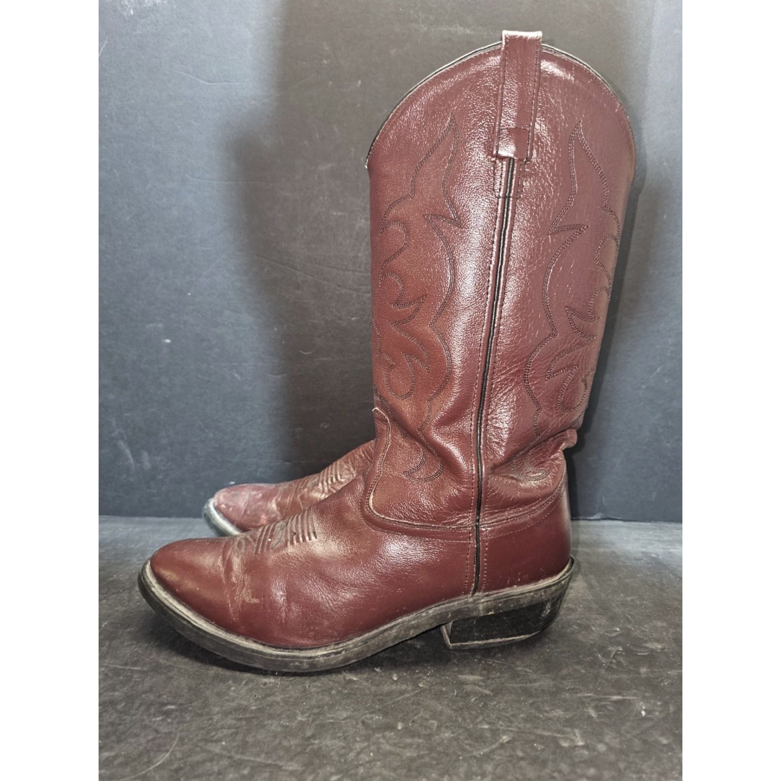 Vintage VINTAGE Old West Cowboy Western Boots Red Leather Mens Size 9.5 EE Model TBM3013 Size US 10 / EU 43 - 5 Thumbnail