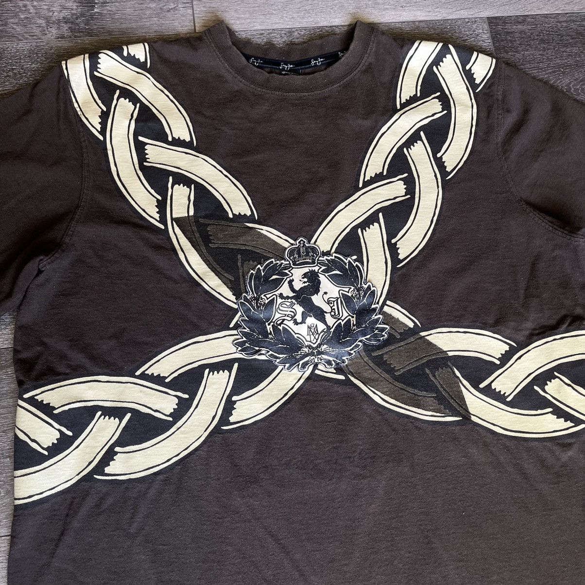 Sean John Vintage 2000s Sean John Affliction Style Crest Graphic Tee Size US L / EU 52-54 / 3 - 3 Thumbnail