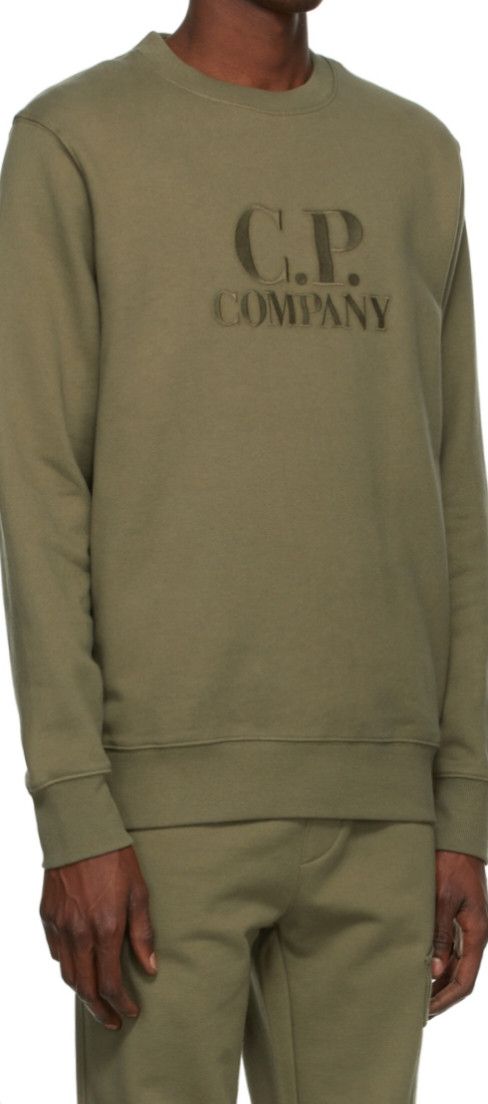 C.P. Company Diagonal Raised Fleece Logo Sweatshirt
