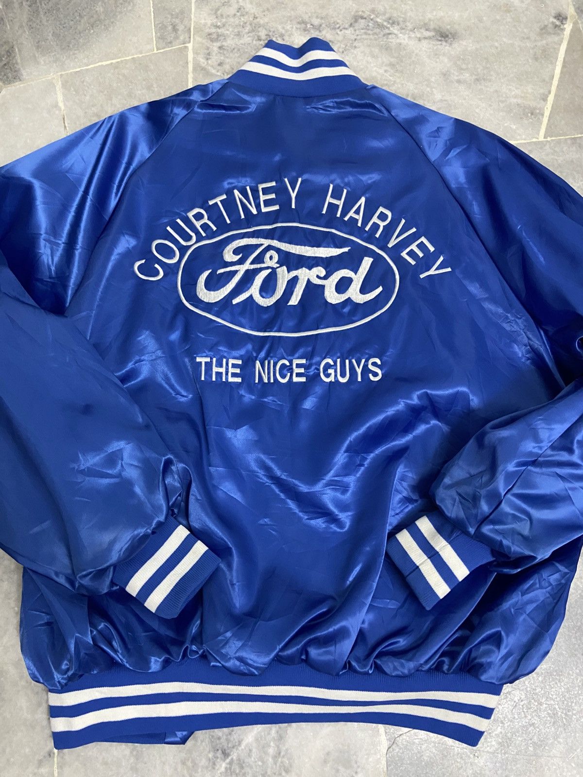 Ford Vintage Ford West Ark Satin Sports Jacket Size US XL / EU 56 / 4 - 7 Thumbnail