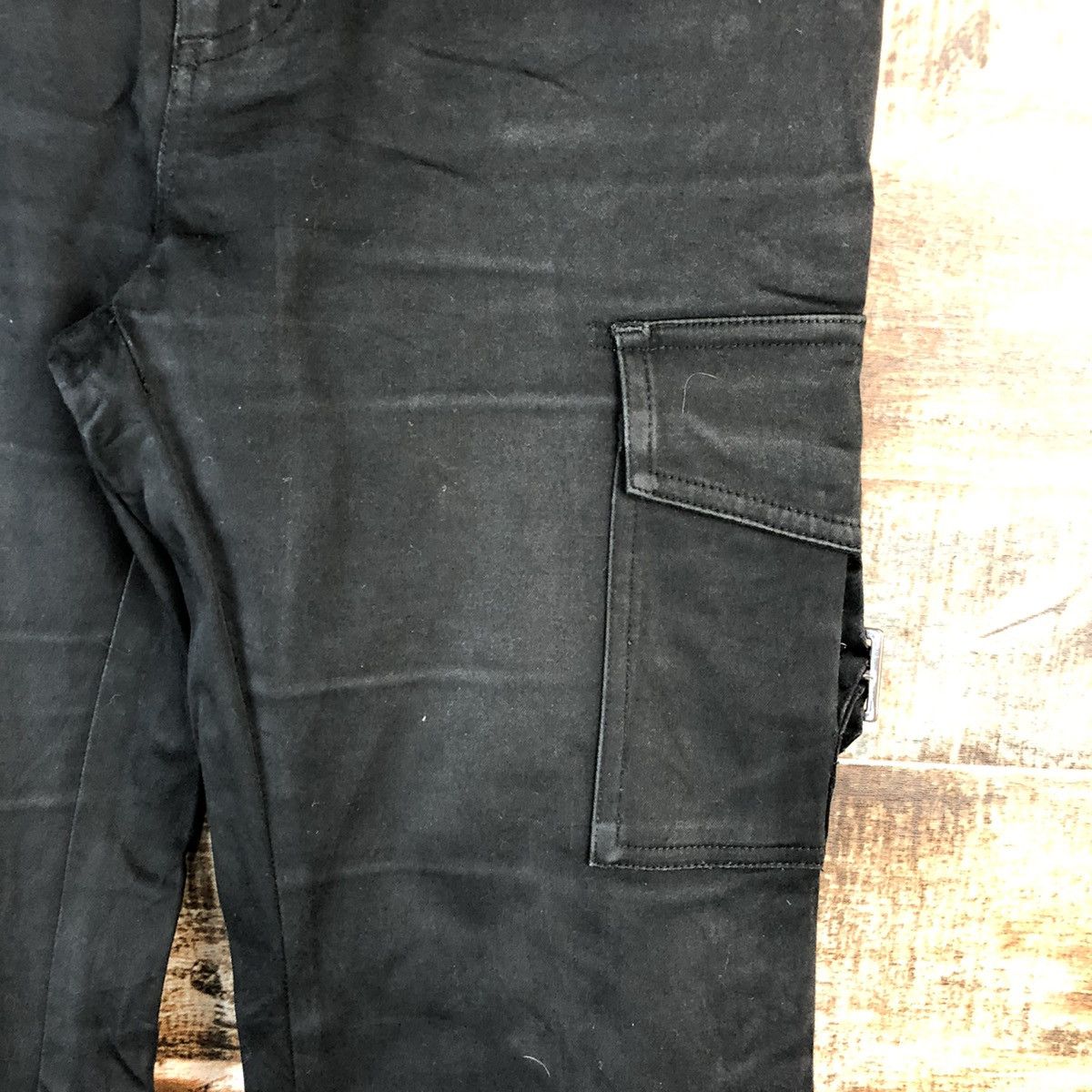 Japanese Brand Jocky Gal Black bootcut Cargo Multipocket Pants #A2559 Size 26" / US 2 / IT 38 - 10 Thumbnail
