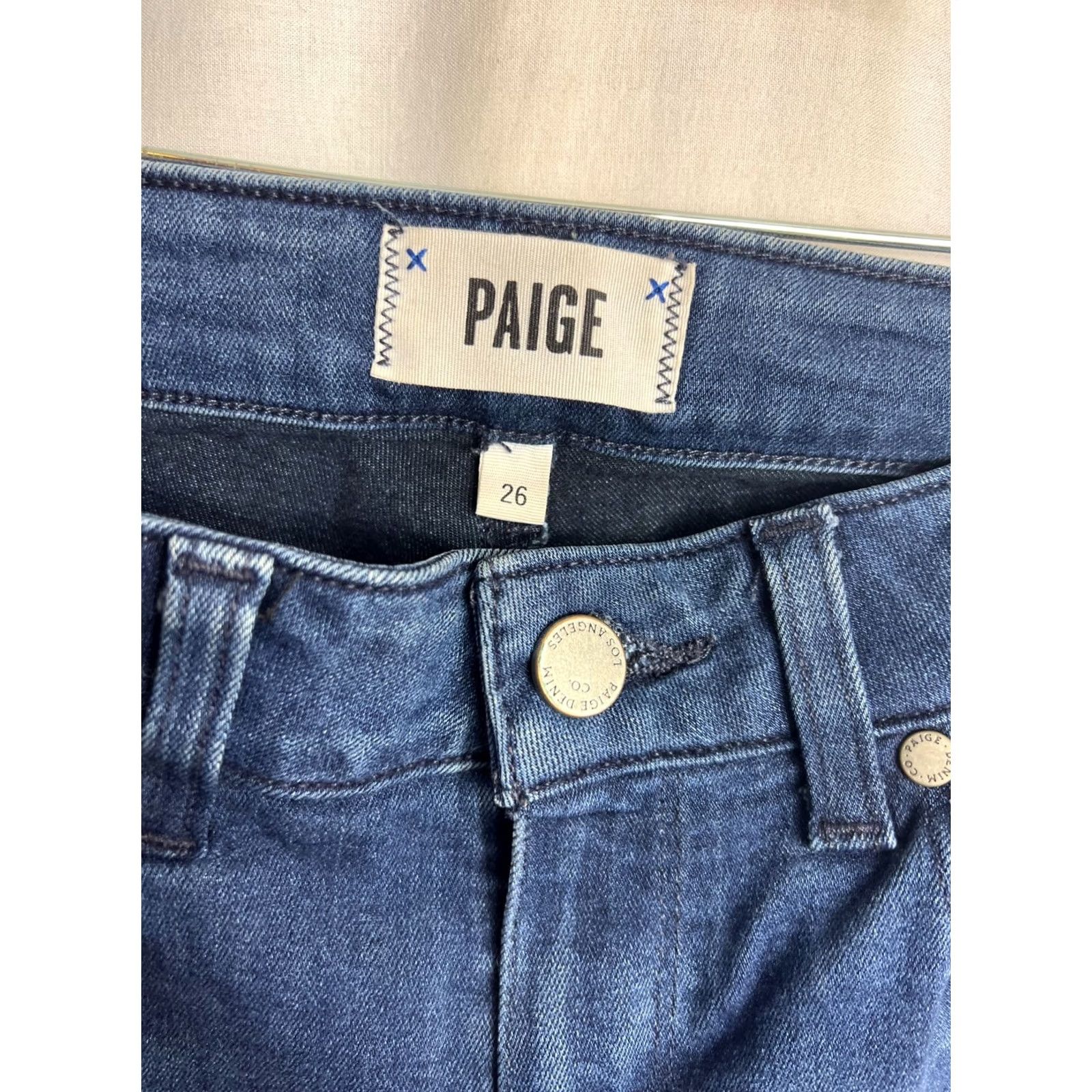Paige Paige Verdugo Jeans Women Dark Wash Blue Size 26 Skinny Crop 5-Pocket Denim Pants Size 26" / US 2 / IT 38 - 4 Thumbnail