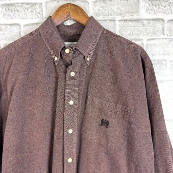 Vintage Cinch Western Solid Antique Brown Chest Pocket Button Down Shirt Mens LARGE Size US L / EU 52-54 / 3 - 2 Thumbnail