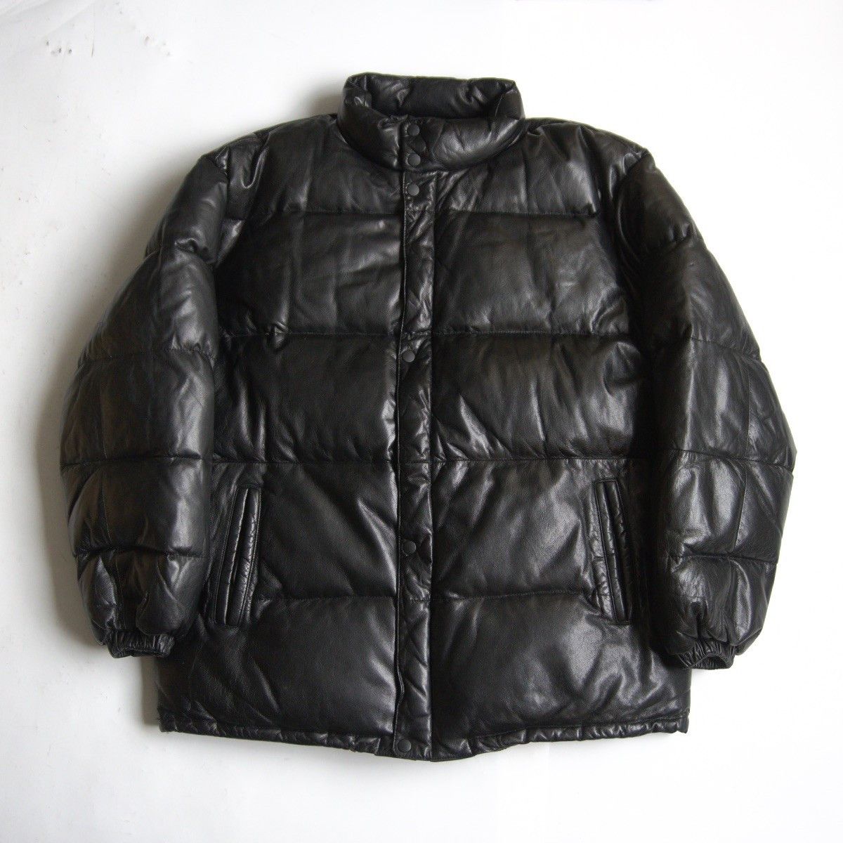 Vintage WIND ARMOR Leather Down Jacket Size 3L Size US XL / EU 56 / 4 - 1 Thumbnail