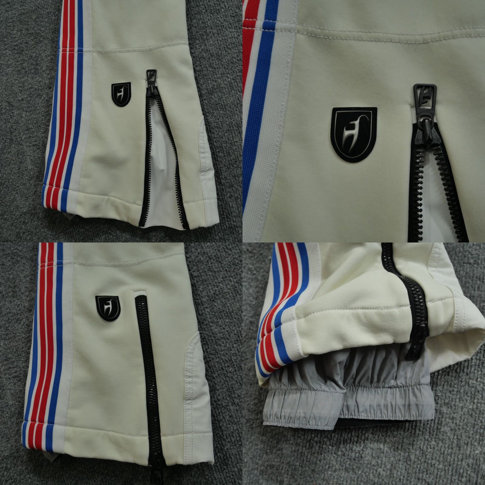 Vintage Toni Sailer Snow Pants Womens 36 White Side Striped Ski Snowboard Luella 28x29 Size 25" / US 0 / IT 36 - 10 Thumbnail