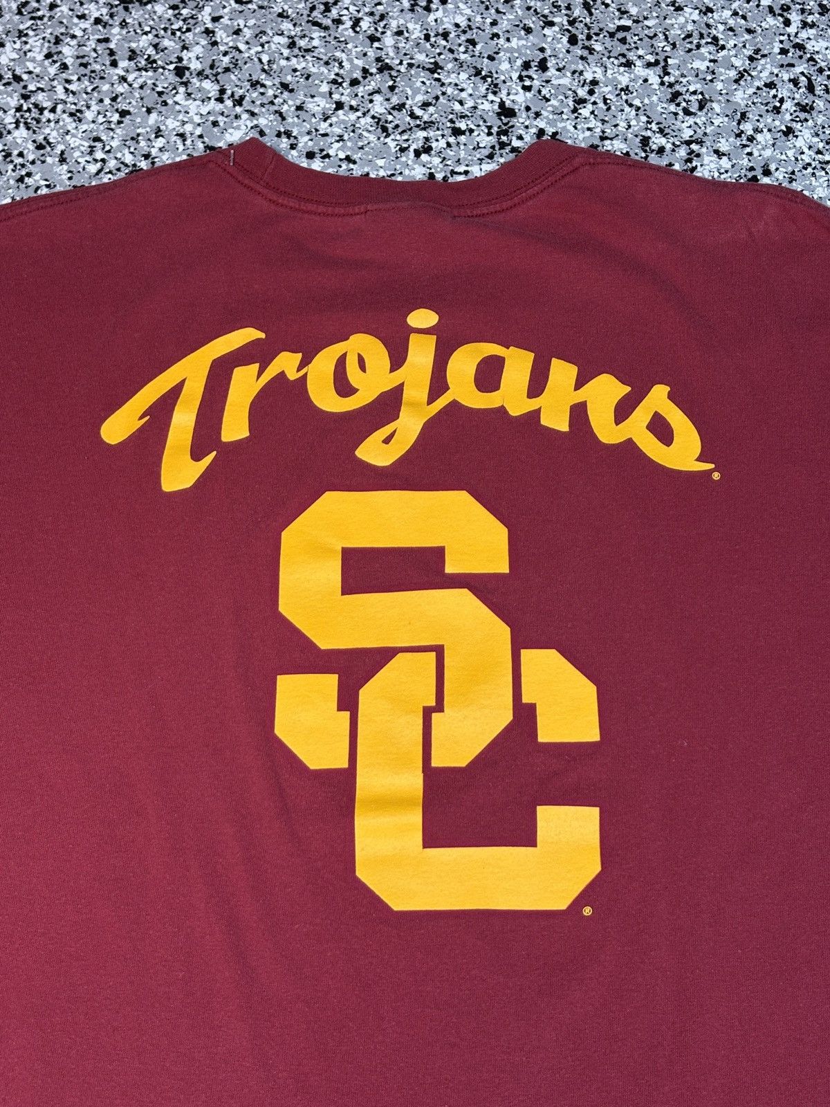 NCAA Vintage 2000s Nike USC Trojans “Run Traveler Run” Sz XL 0537 Size US XL / EU 56 / 4 - 5 Thumbnail