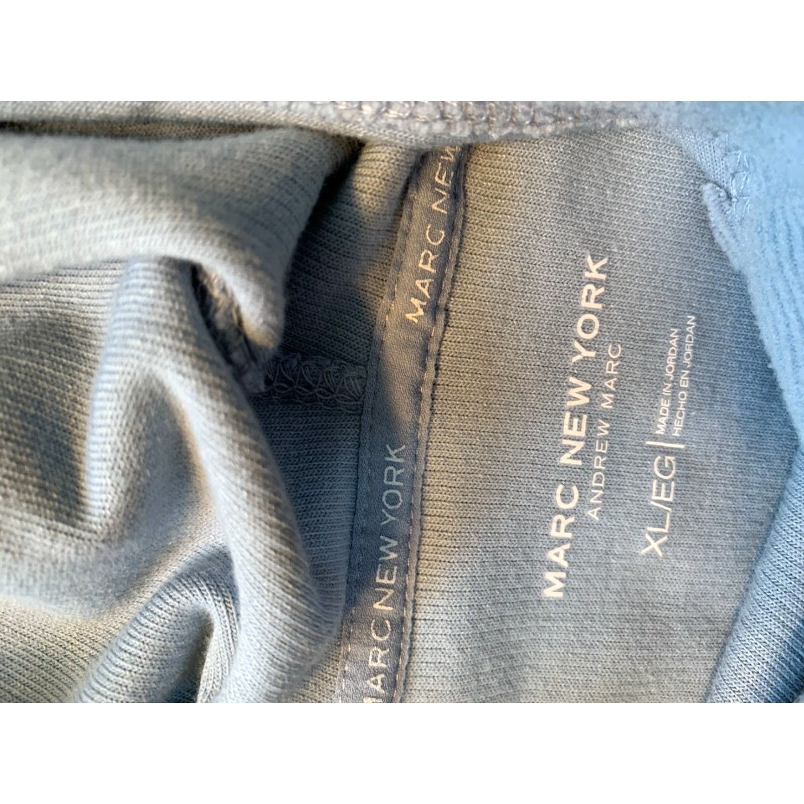 Vintage MNY Marc New York Womens XL Blue Hoodie Sweatshirt Extra Large Pocket Size XL / US 12-14 / IT 48-50 - 4 Thumbnail