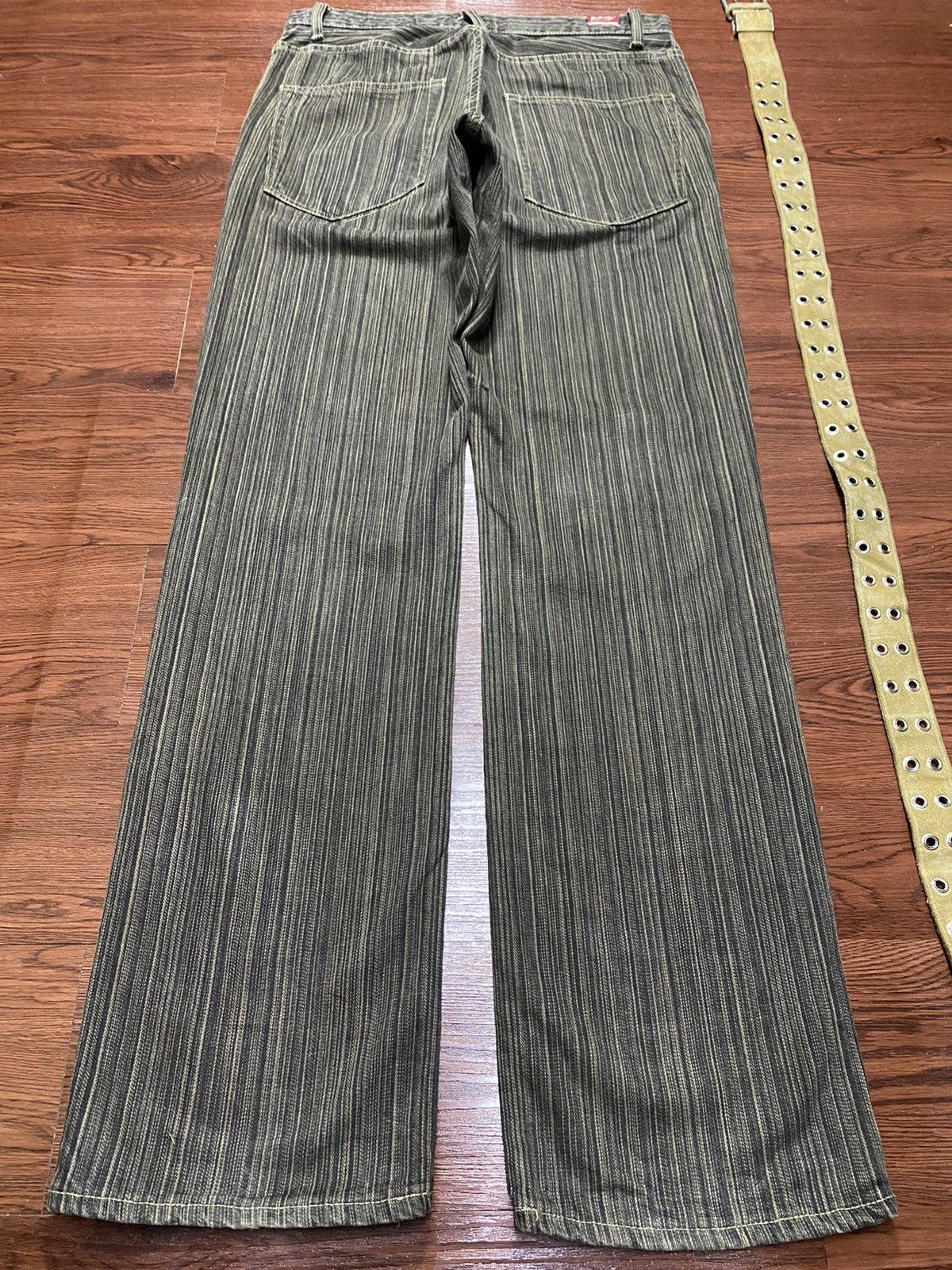 Blue Blue Japan Vtg Japan Blue Way Grunge Punk Distressed Jeans With Belt Size US 33 - 3 Thumbnail