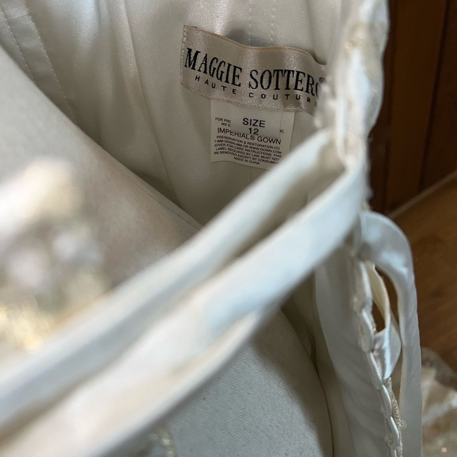Other Vintage 90s Maggie Sottero Empire Waist Wedding Gown! Size XL / US 12-14 / IT 48-50 - 8 Thumbnail