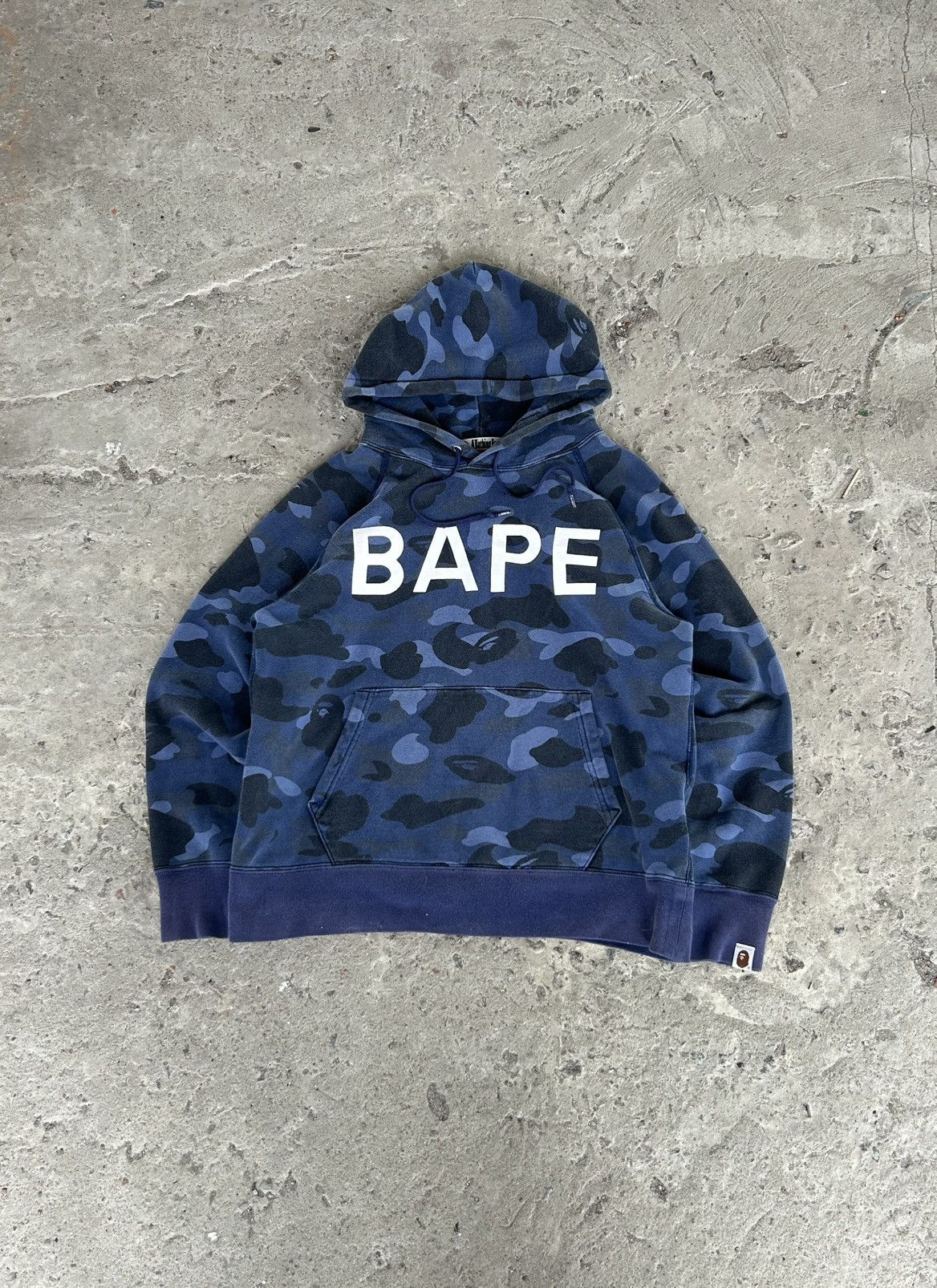 Bape BAPE Blue Camo Logo Hoodie Nigo OG Made In Japan Archive Size US S / EU 44-46 / 1 - 2 Thumbnail