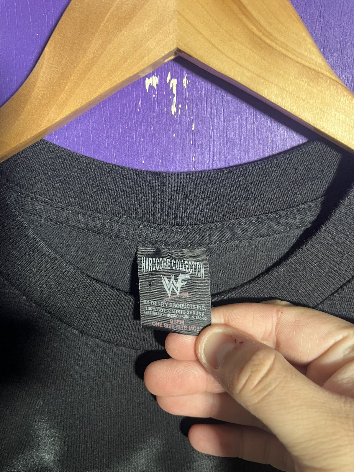 Vintage × WWF Vintage 2000 Stone cold hardcore wrestler t-shirt Size US L / EU 52-54 / 3 - 4 Thumbnail