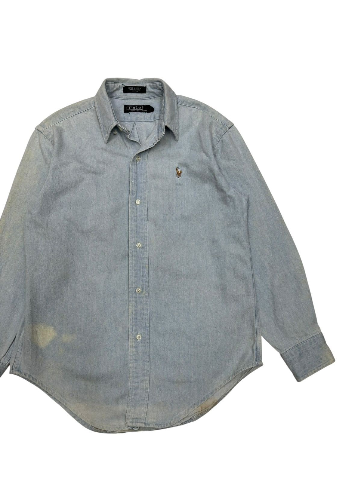 Polo Ralph Lauren Polo Ralph Lauren USA SunFaded Button Up Shirt Size M / US 6-8 / IT 42-44 - 7 Thumbnail
