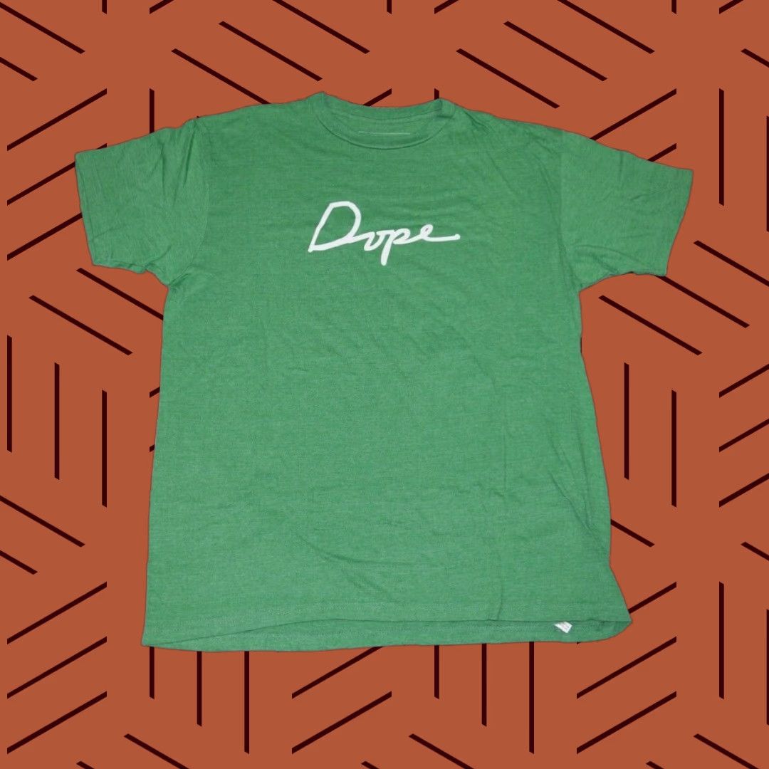 Vintage DOPE STREETWEAR SHIRT MENS LARGE COTTON LOGO HYPE CREW NECK SHORT SLEEVE GREEN Size US L / EU 52-54 / 3 - 1 Thumbnail