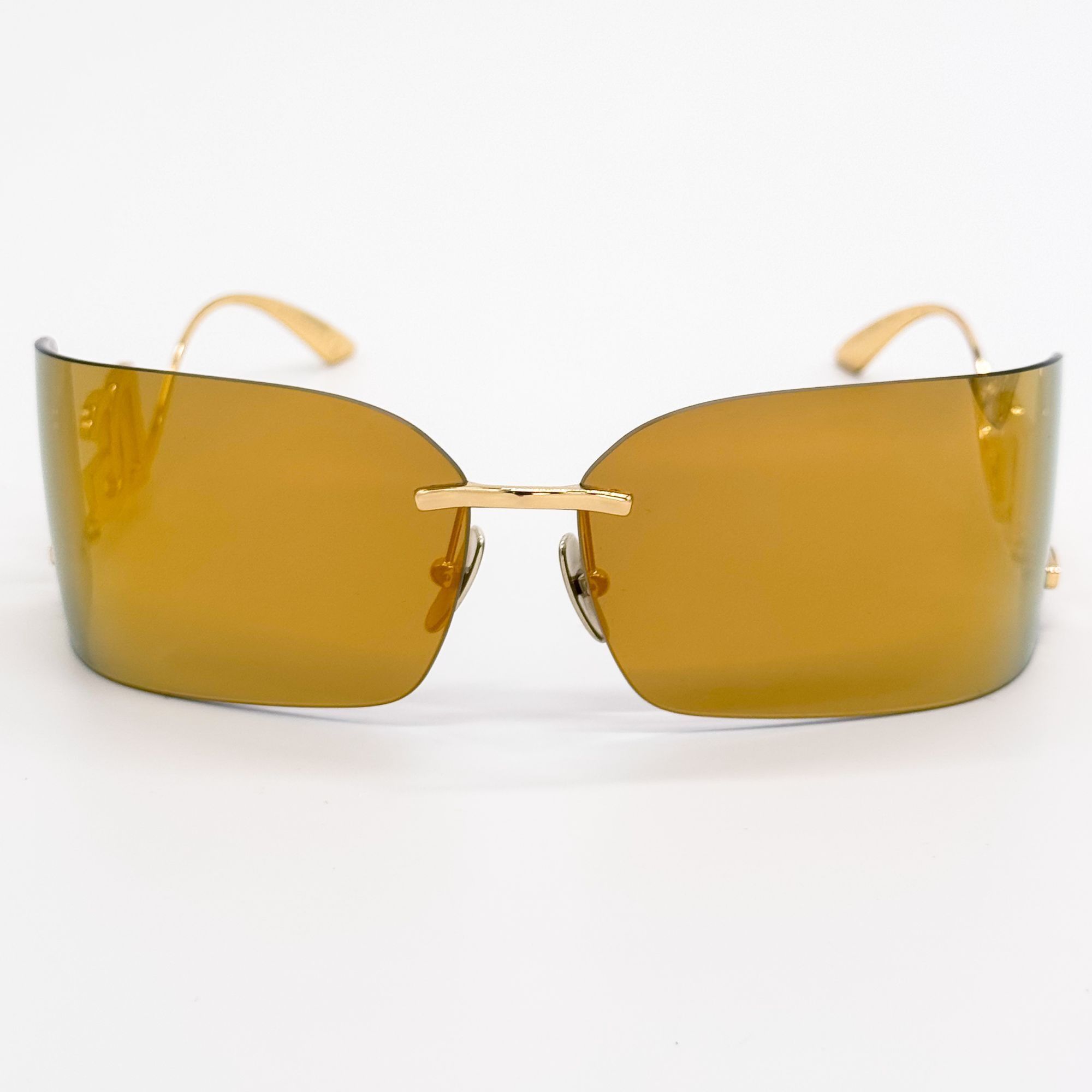Dolce & Gabbana NEW DG2319 02/5A DOLCE&GABBANA GOLD SHIELD SUNGLASSES DG2319 Size ONE SIZE - 4 Thumbnail