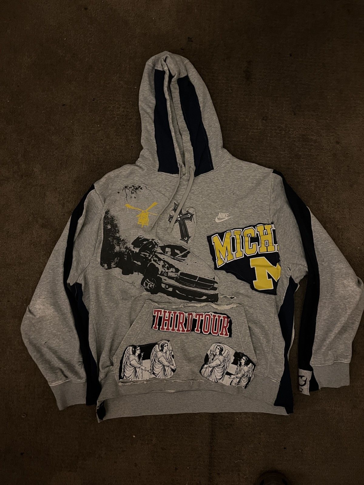 Vintage Vintage Custom Patchwork Hoodie Size US XL / EU 56 / 4 - 1 Thumbnail