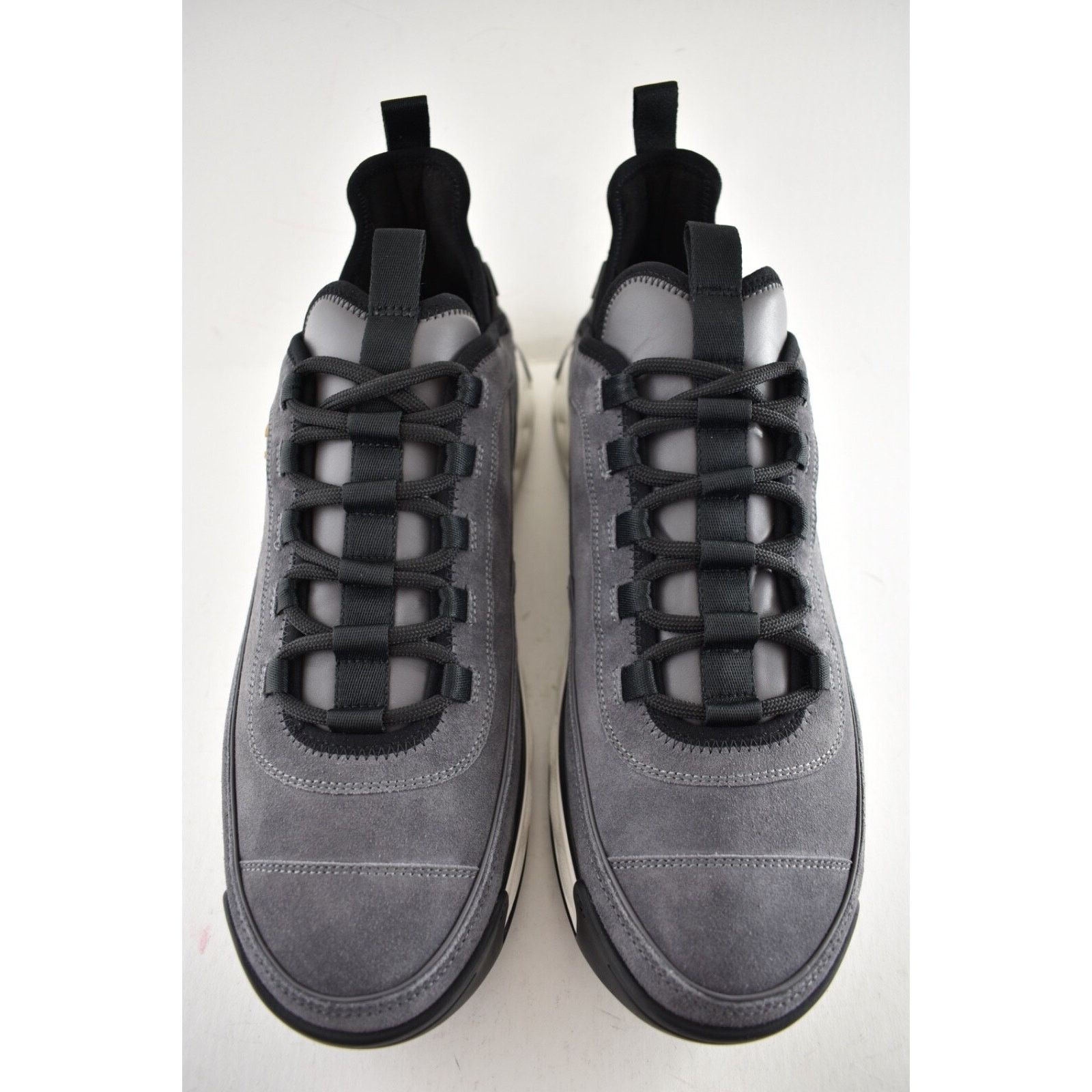 Chanel Chanel 23K Mens Grey Black White CC Logo Lace Up Low Top Size US 11 / EU 44 - 5 Thumbnail