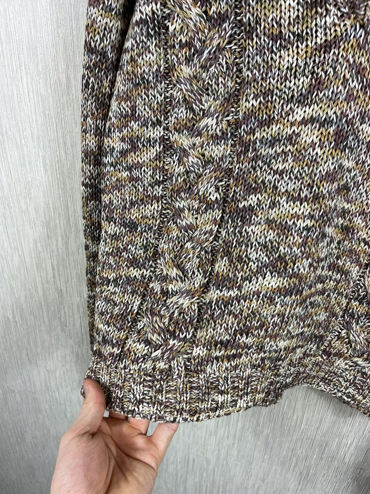 Designer × Max Mara × Weekend Max Mara Max Mara Weekend knitted sweater v-neck cozy patterned Size M / US 6-8 / IT 42-44 - 13 Thumbnail