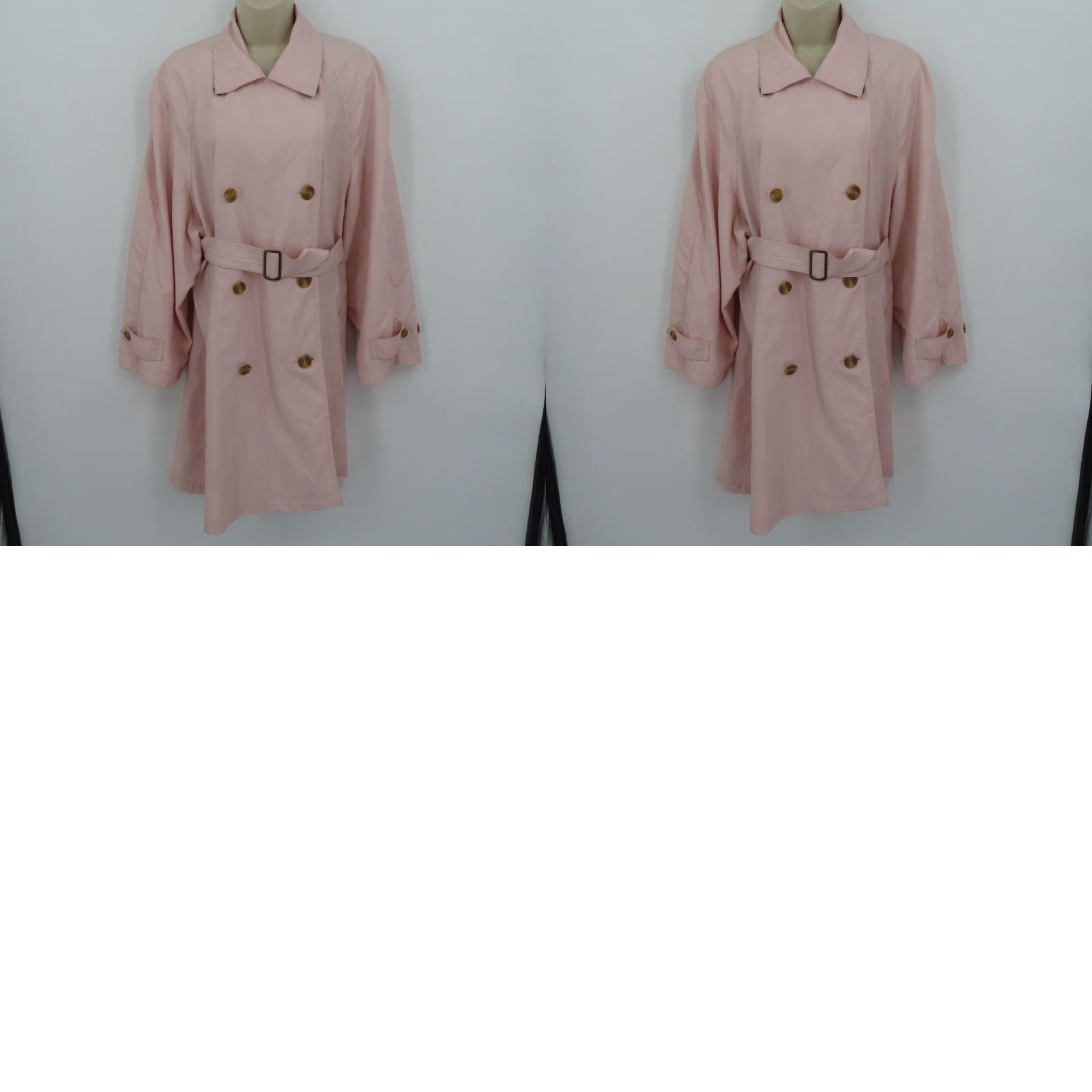 Pinko CW Clifford & Willis Women Coat Trench Pink Collared Button Front Small S Jacket Size S / US 4 / IT 40 - 9 Thumbnail