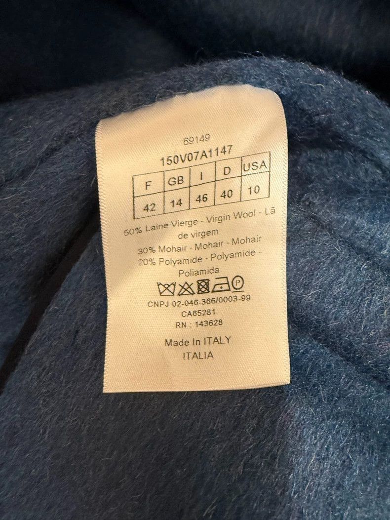 Dior Dior Wool tweed dark blue double-breasted short jacket Size M / US 6-8 / IT 42-44 - 4 Thumbnail