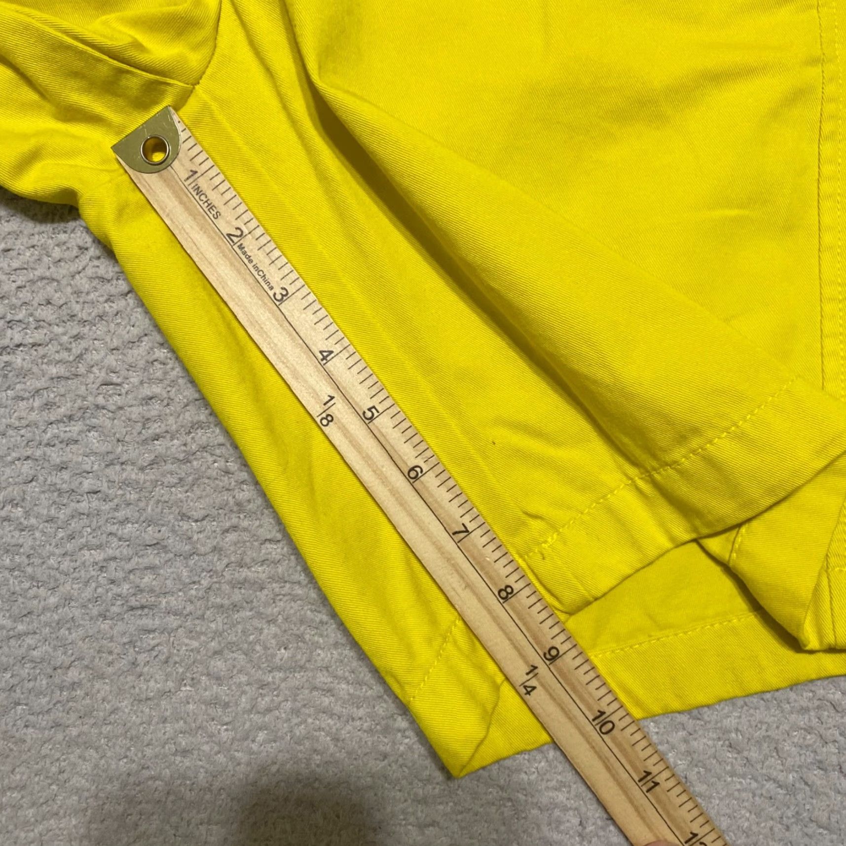 J.Crew J.CREW Shorts 4 Yellow Chino Inseam 9" Mid Rise Casual Outdoor Walking Womens Regular XS? Size 27" / US 4 / IT 40 - 4 Thumbnail