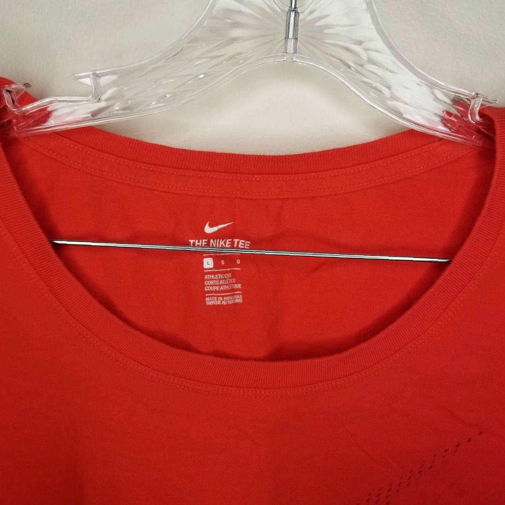 Nike Nike T-Shirt Womens Orange Short Sleeve Large Mens is incorrect, it should be Womens at the end: Nike T-Shirt Orange Short Sleeve Large Womens Size L / US 10 / IT 46 - 4 Thumbnail