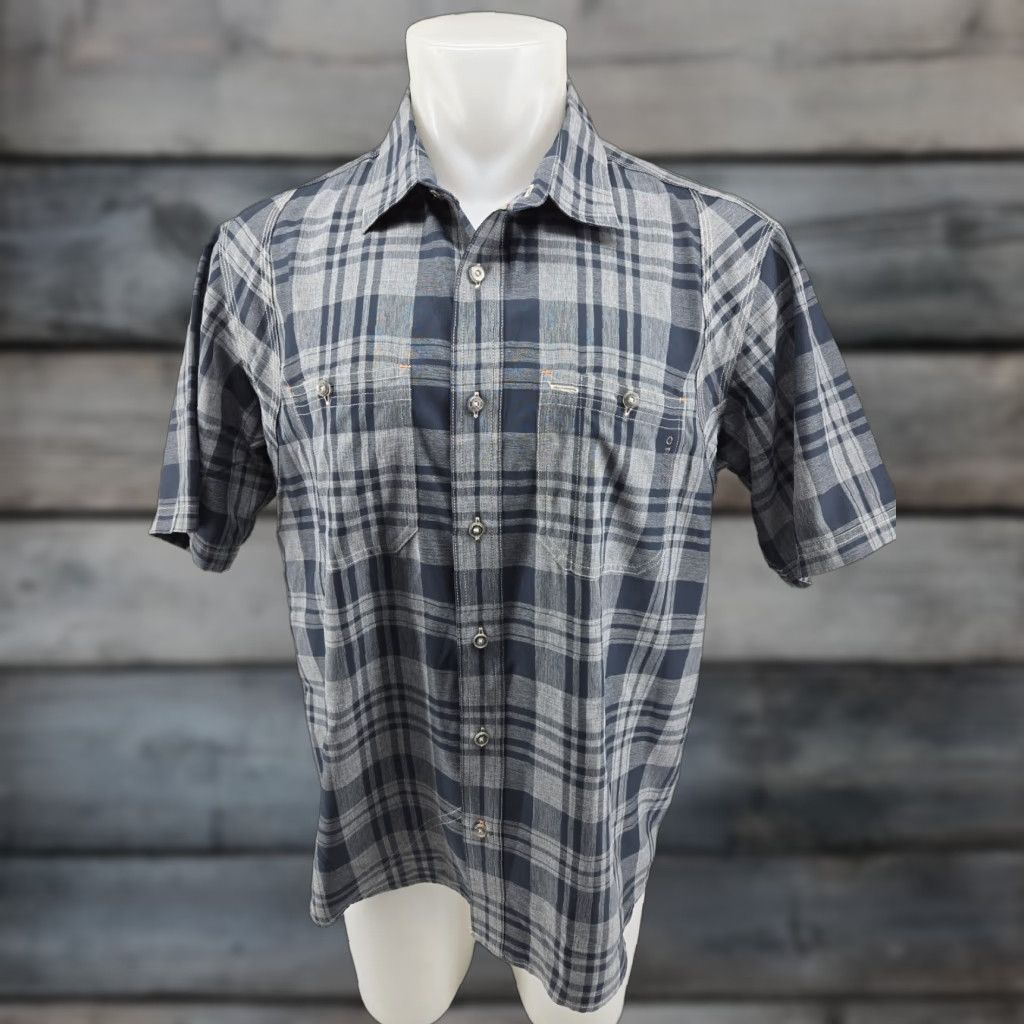 Orvis Orvis Active Fit Button Up Short Sleeve Shirt Blue Plaid Large Polyester Men’s Pepperdine? Size US L / EU 52-54 / 3 - 1 Thumbnail