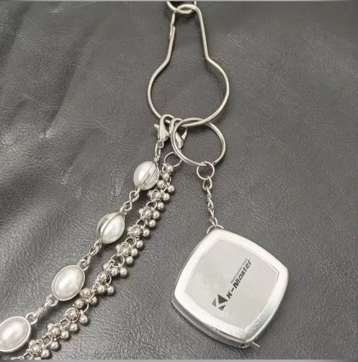 Vintage Pearl Layer Waist Metal Wallet Chain Size ONE SIZE - 3 Thumbnail