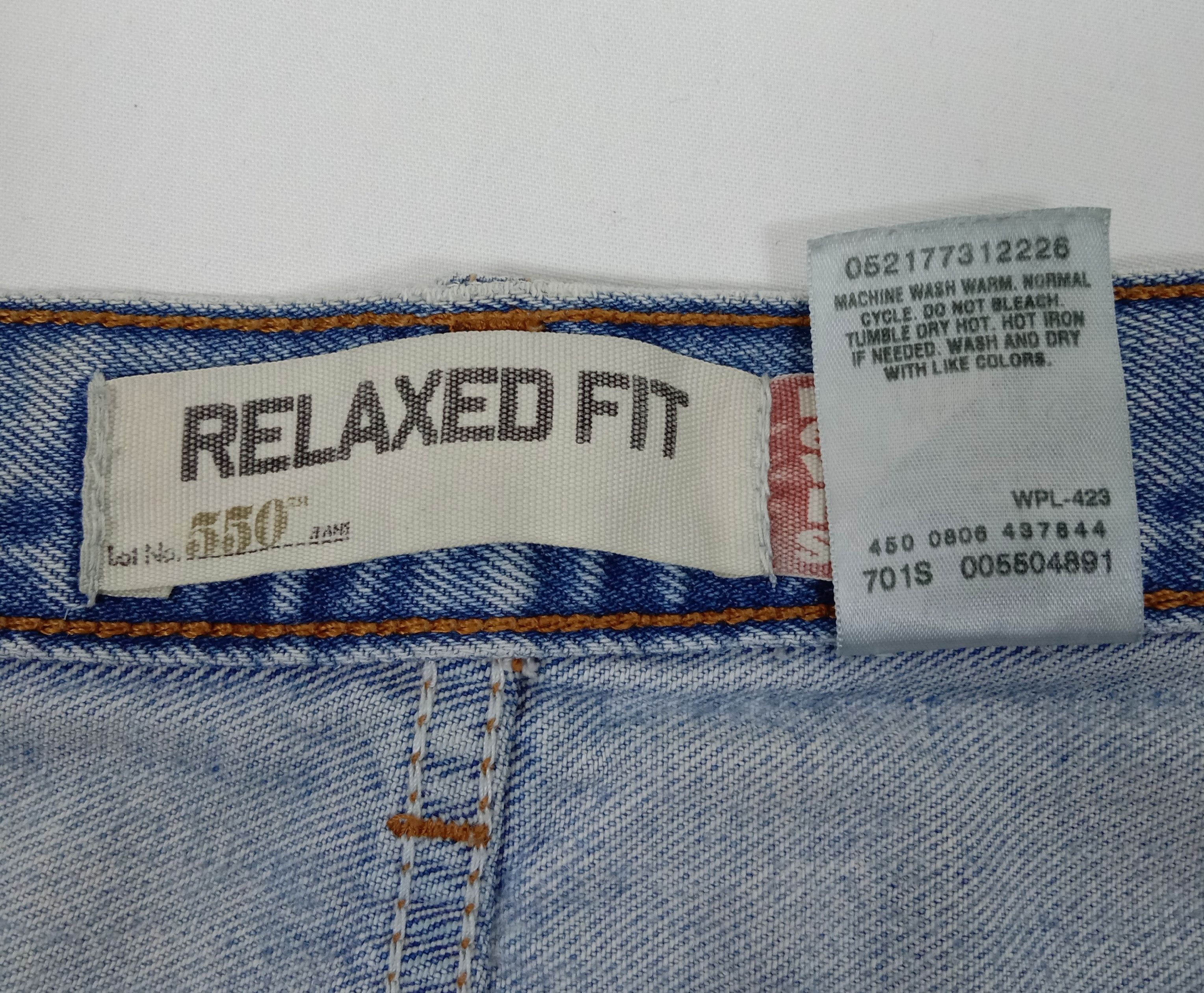 Levi's Vintage Levi's 550 Light Wash Jeans Relaxed Fit Denim Size US 32 / EU 48 - 11 Thumbnail