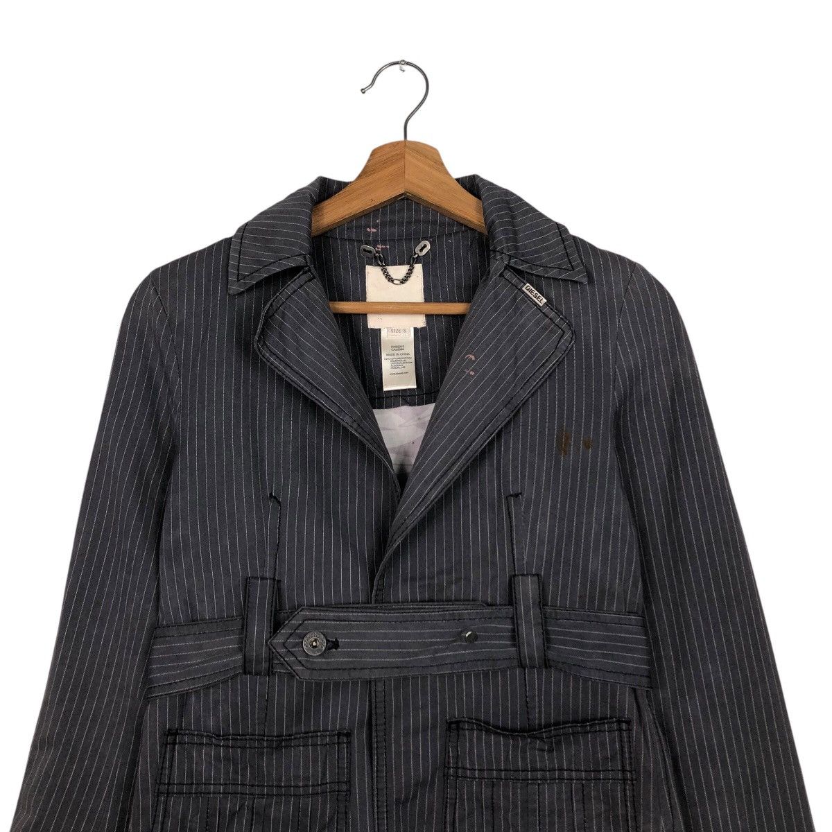 Diesel 📌Hickory Chore Work Striped Jacket Diesel Issey Miyake Size US S / EU 44-46 / 1 - 4 Thumbnail