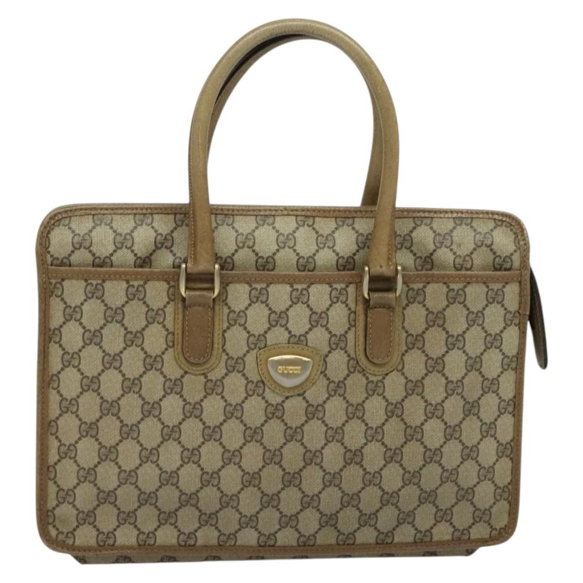 Gucci GUCCI GG Supreme Hand Bag Pvc Vintage Beige Gold Size ONE SIZE - 2 Thumbnail