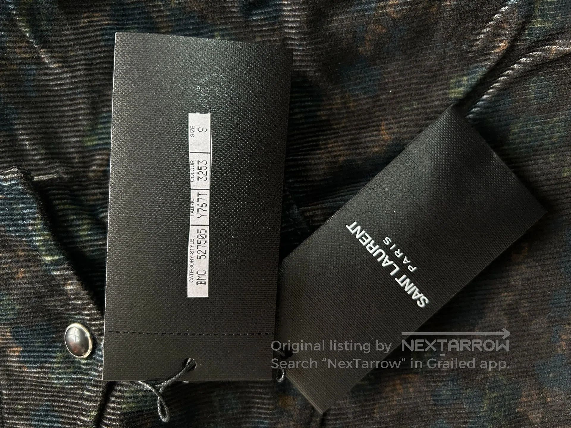 Saint Laurent Paris Saint Laurent Men's Printed Cotton Shirt. Size US S / EU 44-46 / 1 - 5 Thumbnail