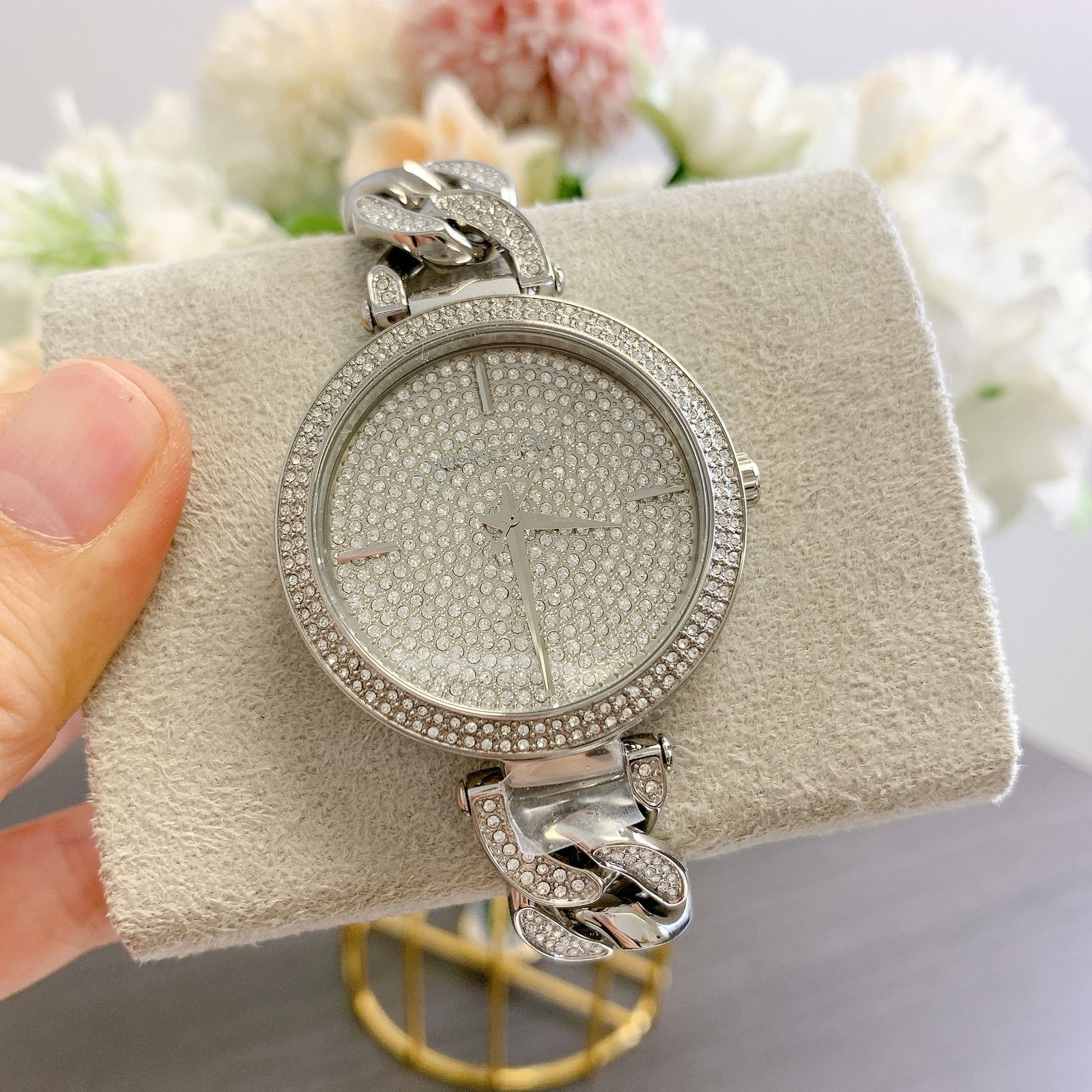 Michael Kors Michael Kors MK4675 Catelyn Silver Glitz Chain Stainless Size ONE SIZE - 5 Thumbnail