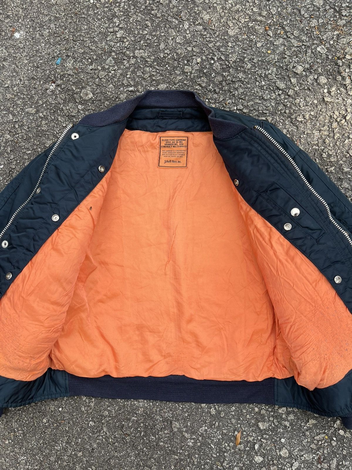 Schott Vintage Schott Bros Inc Bomber Flight Jacket Size US L / EU 52-54 / 3 - 7 Thumbnail