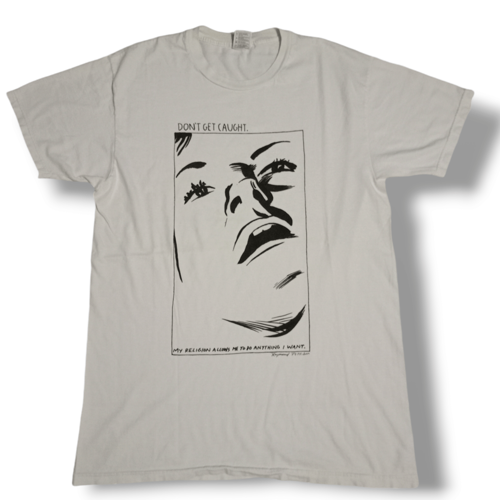Vintage Vintage rare don't get caught Raymond pettibon t shirt Size US M / EU 48-50 / 2 - 1 Thumbnail