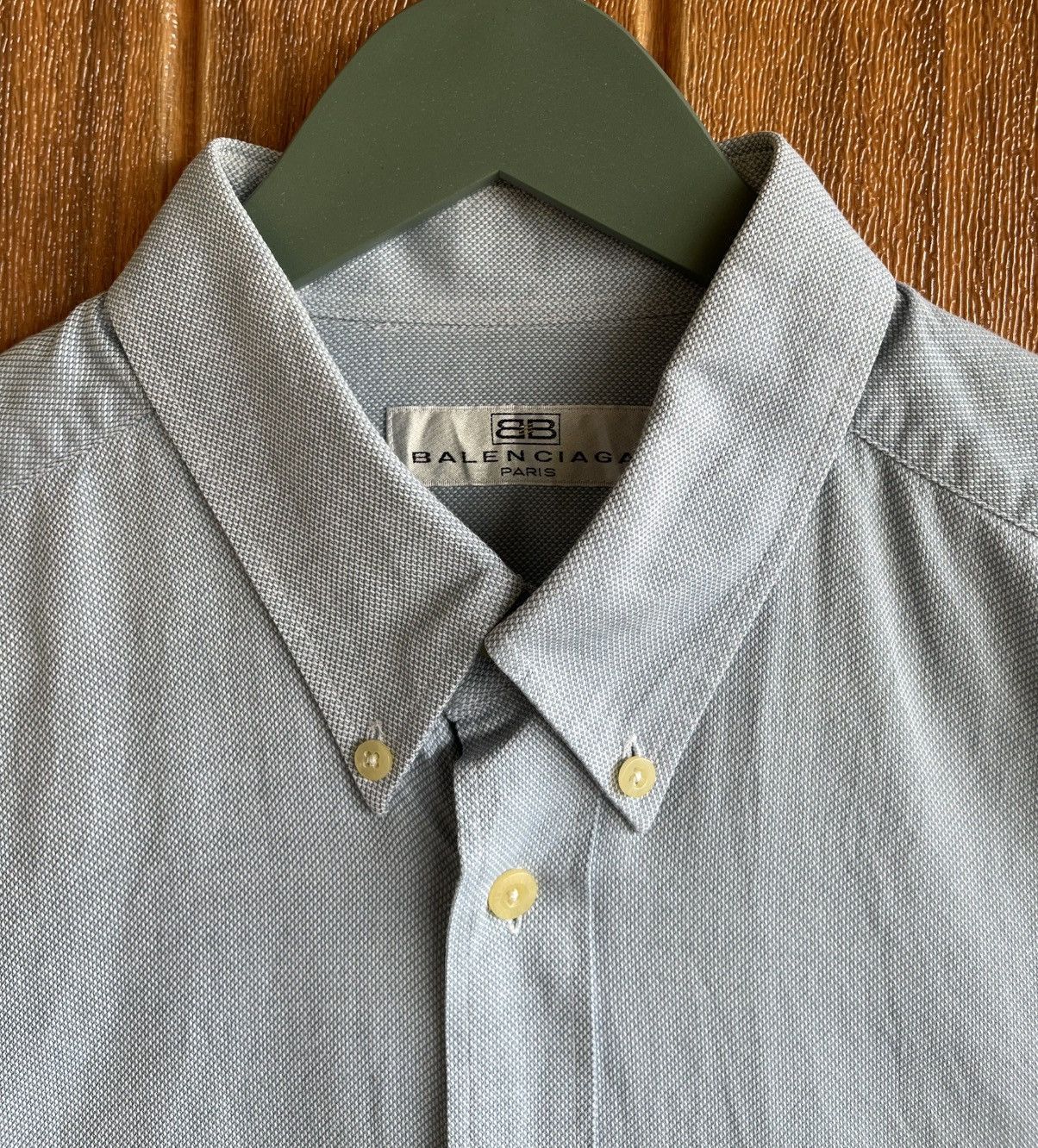 Balenciaga Vintage 90s🔥BALENCIAGA🔥Shirt Pocket Button Up Size US XL / EU 56 / 4 - 4 Thumbnail